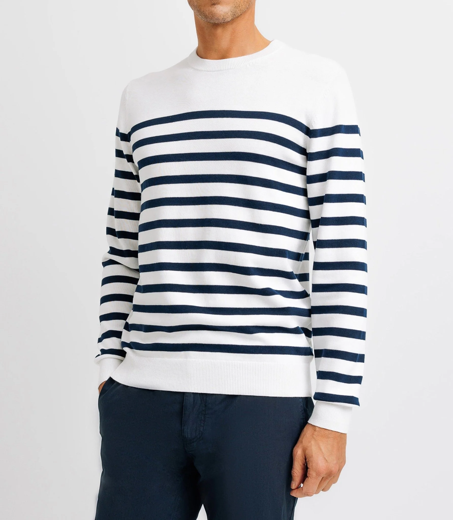 Pull marinière écru - Image 2