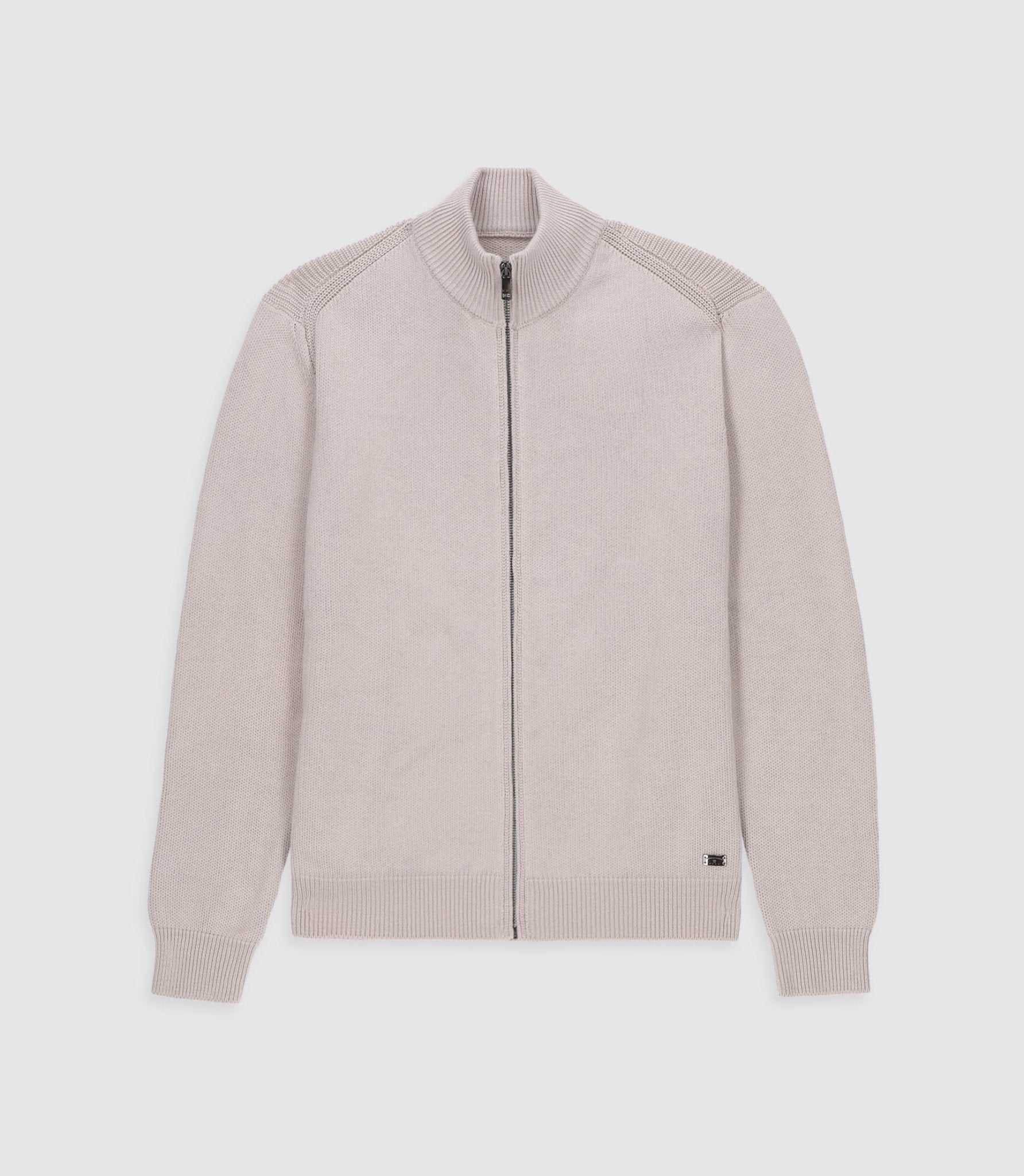 Gilet zippé mastic BEN