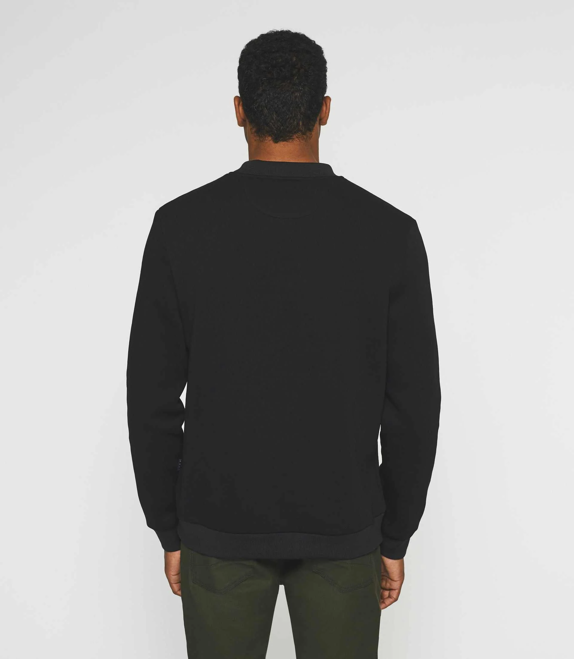 Sweat col rond uni noir SWBENJI - Image 4