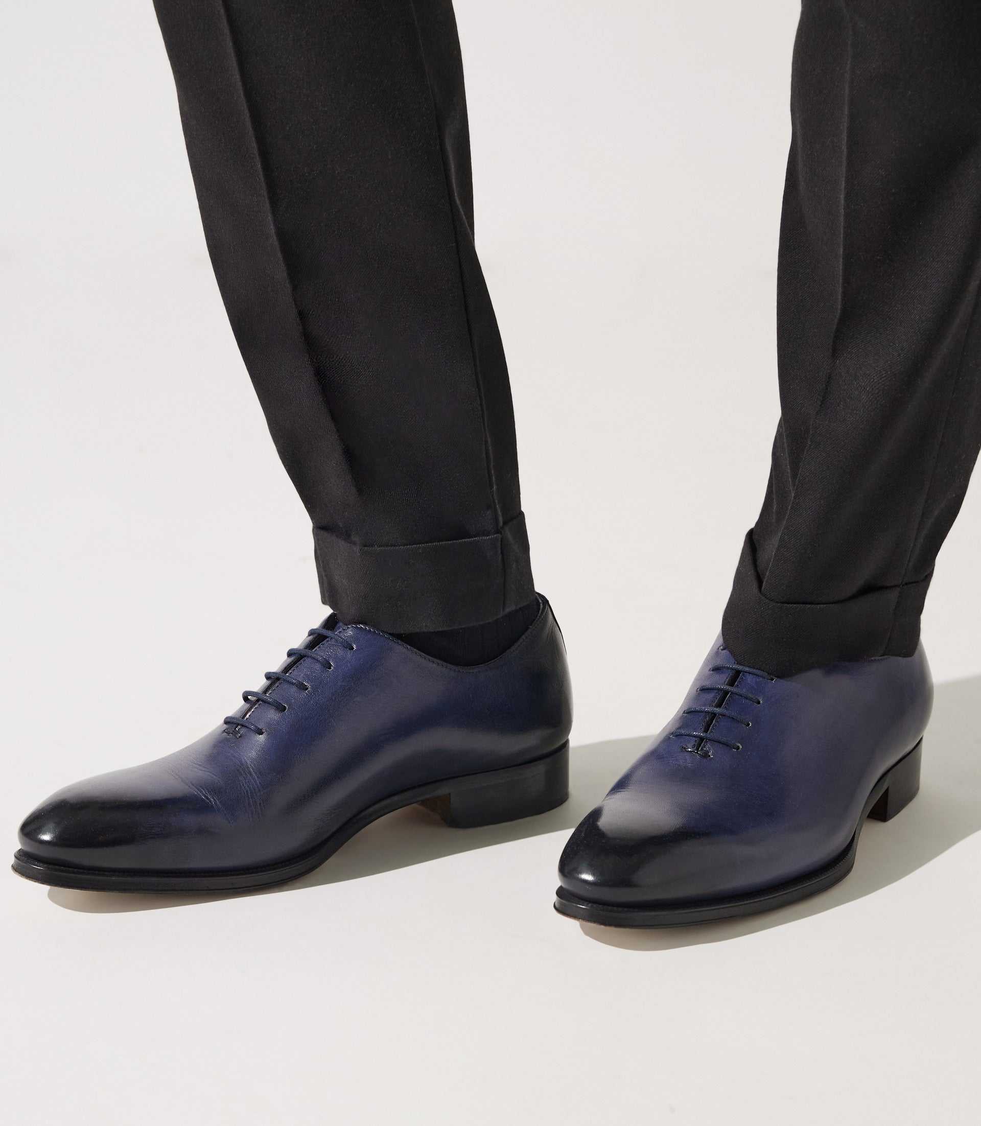Richelieu en cuir marine OTHELO