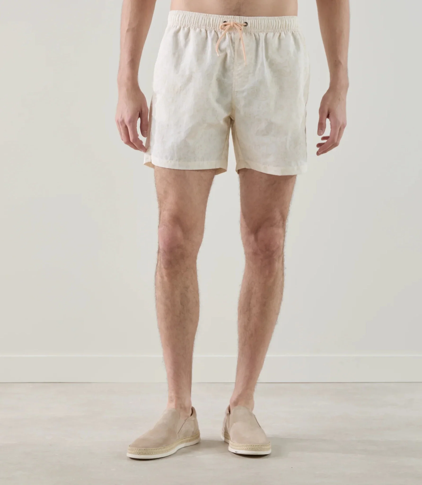 Short de bain écru