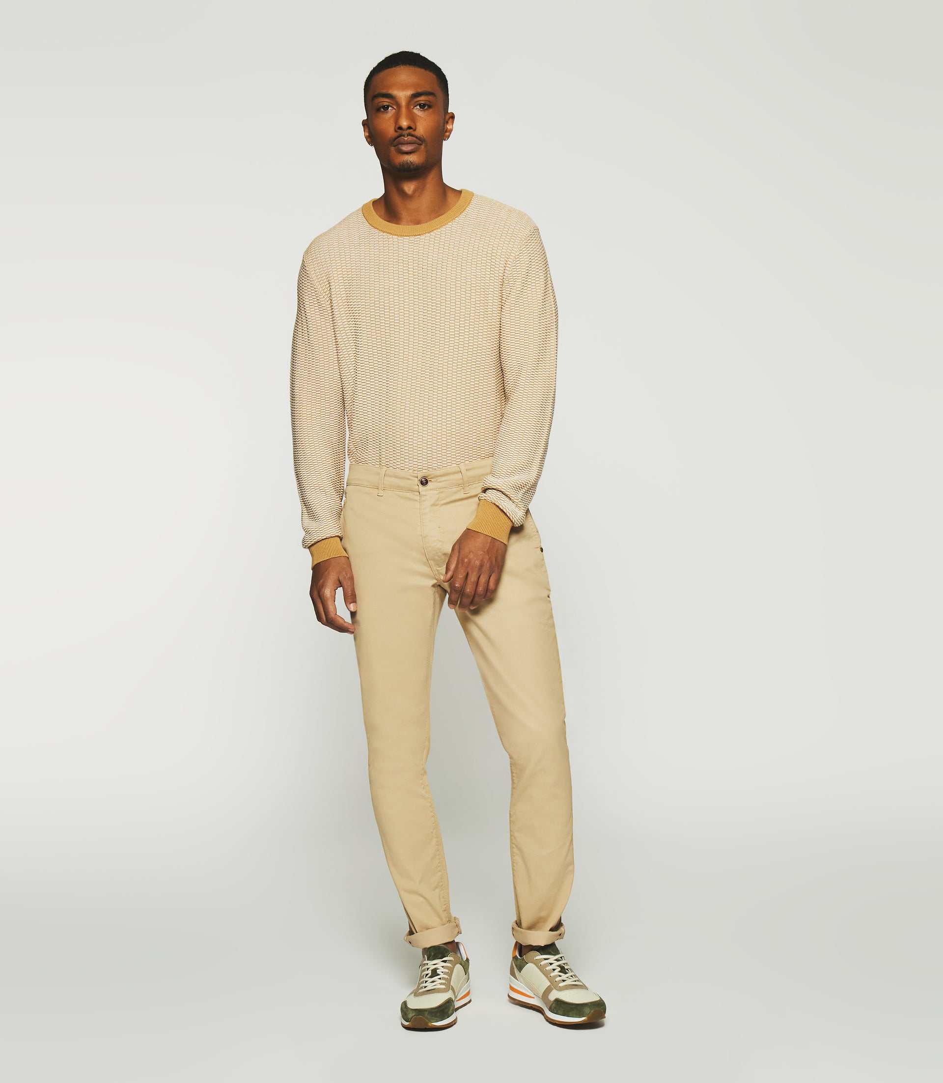 Pantalon slack slim beige PACHELOR - Image 5