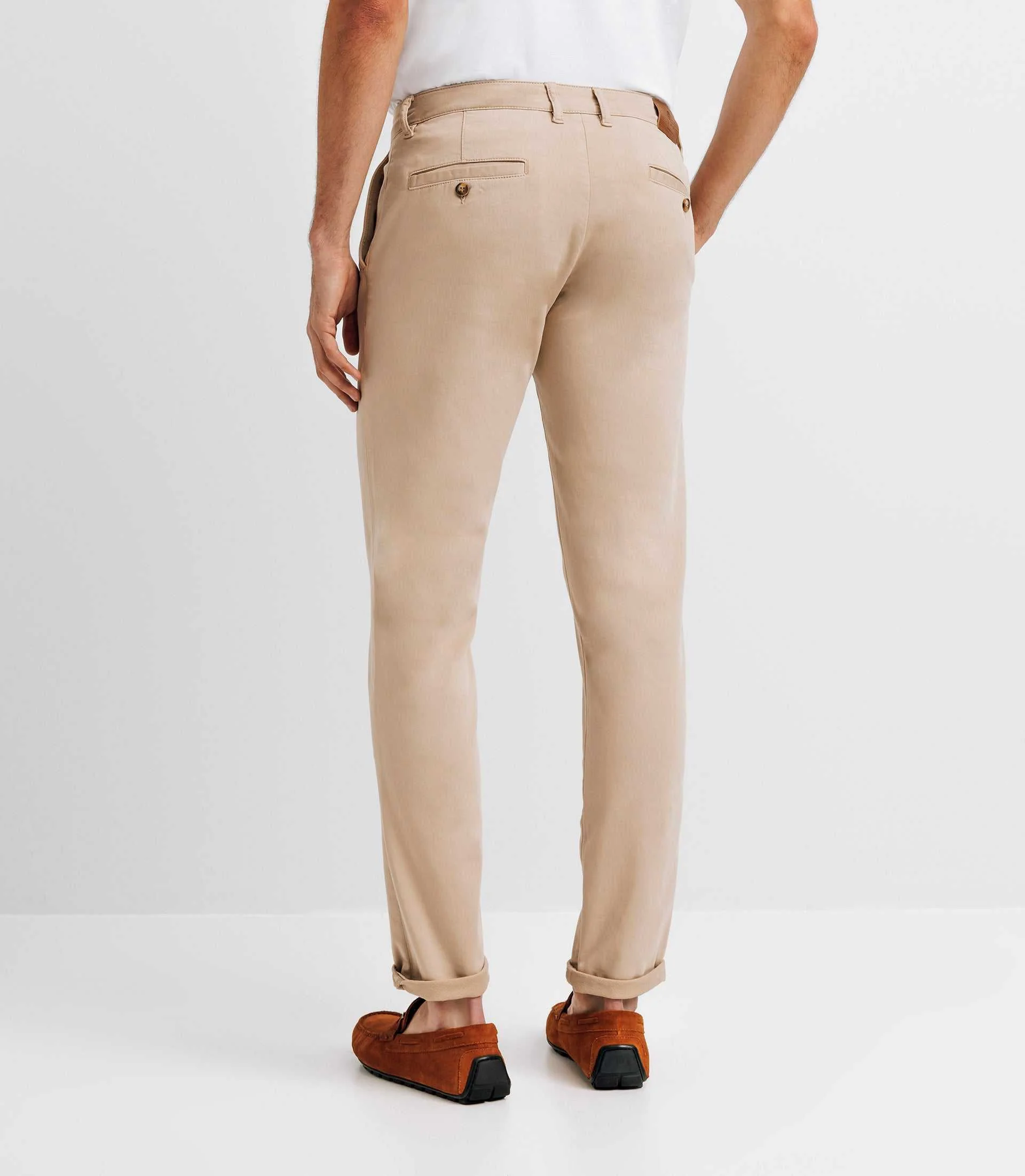 Pantalon casual beige - Image 2