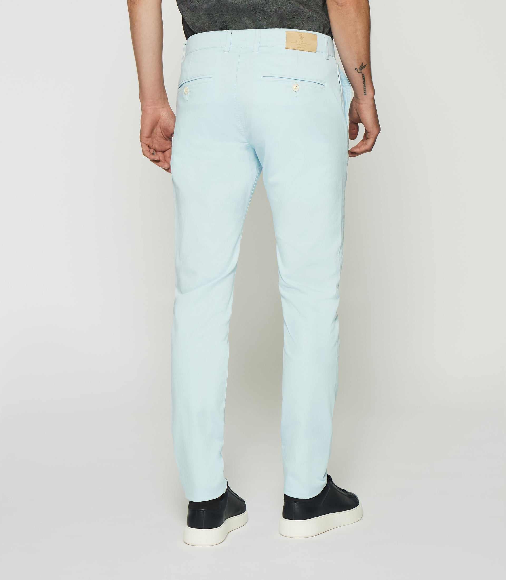 Pantalon slack slim bleu ciel - Image 3