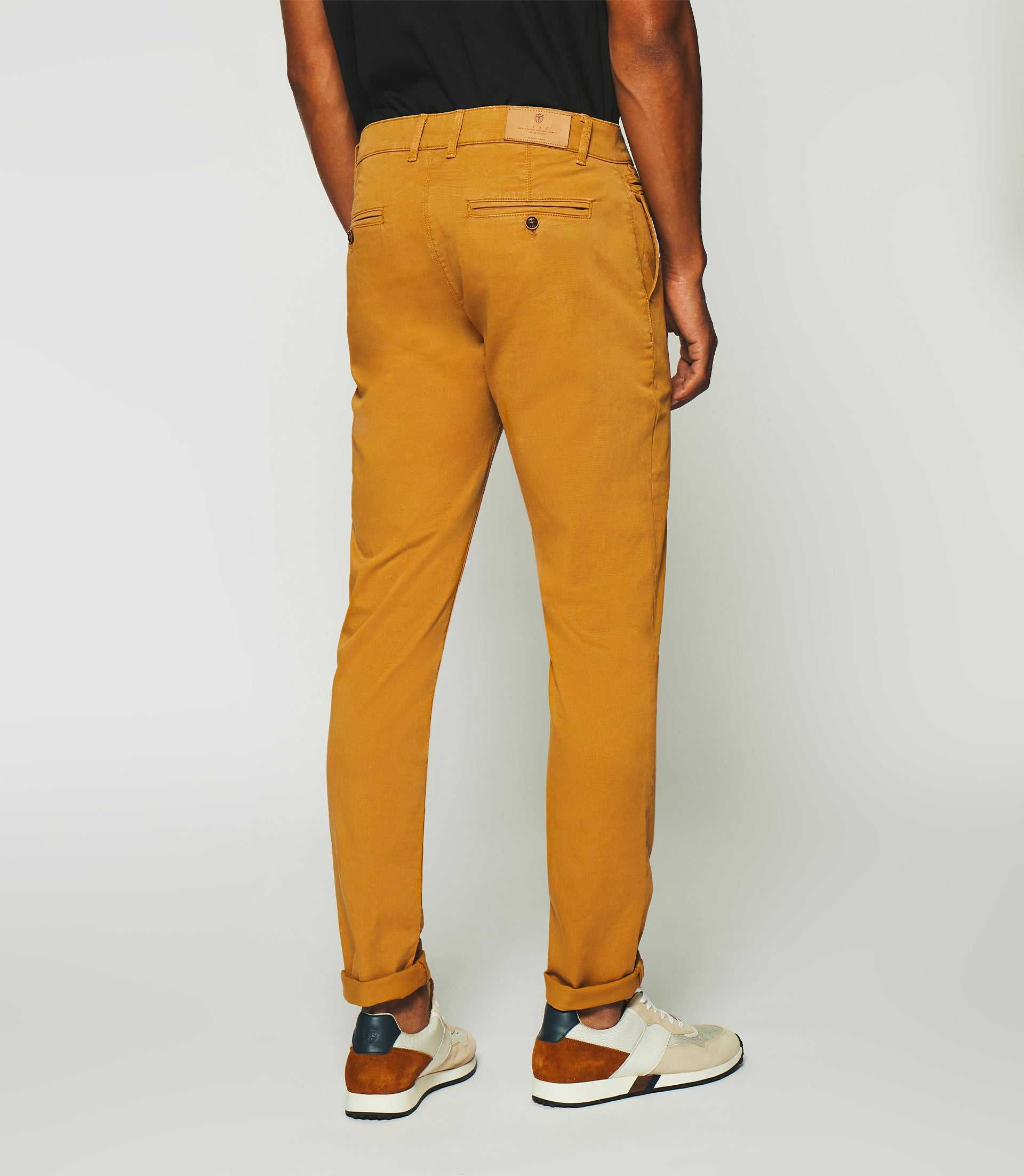 Pantalon slack slim camel PACHELOR - Image 2