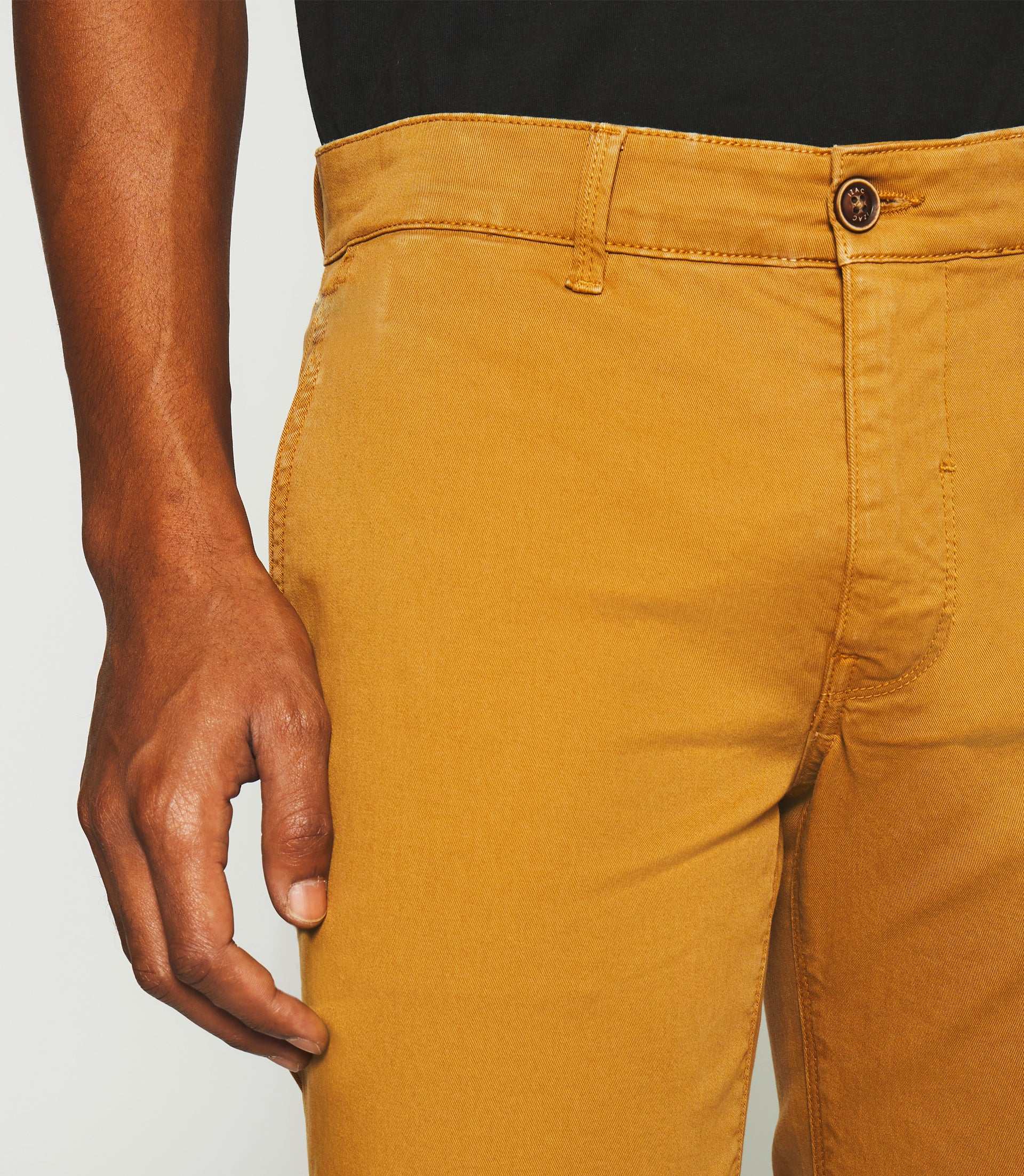 Pantalon slack slim camel PACHELOR - Image 4