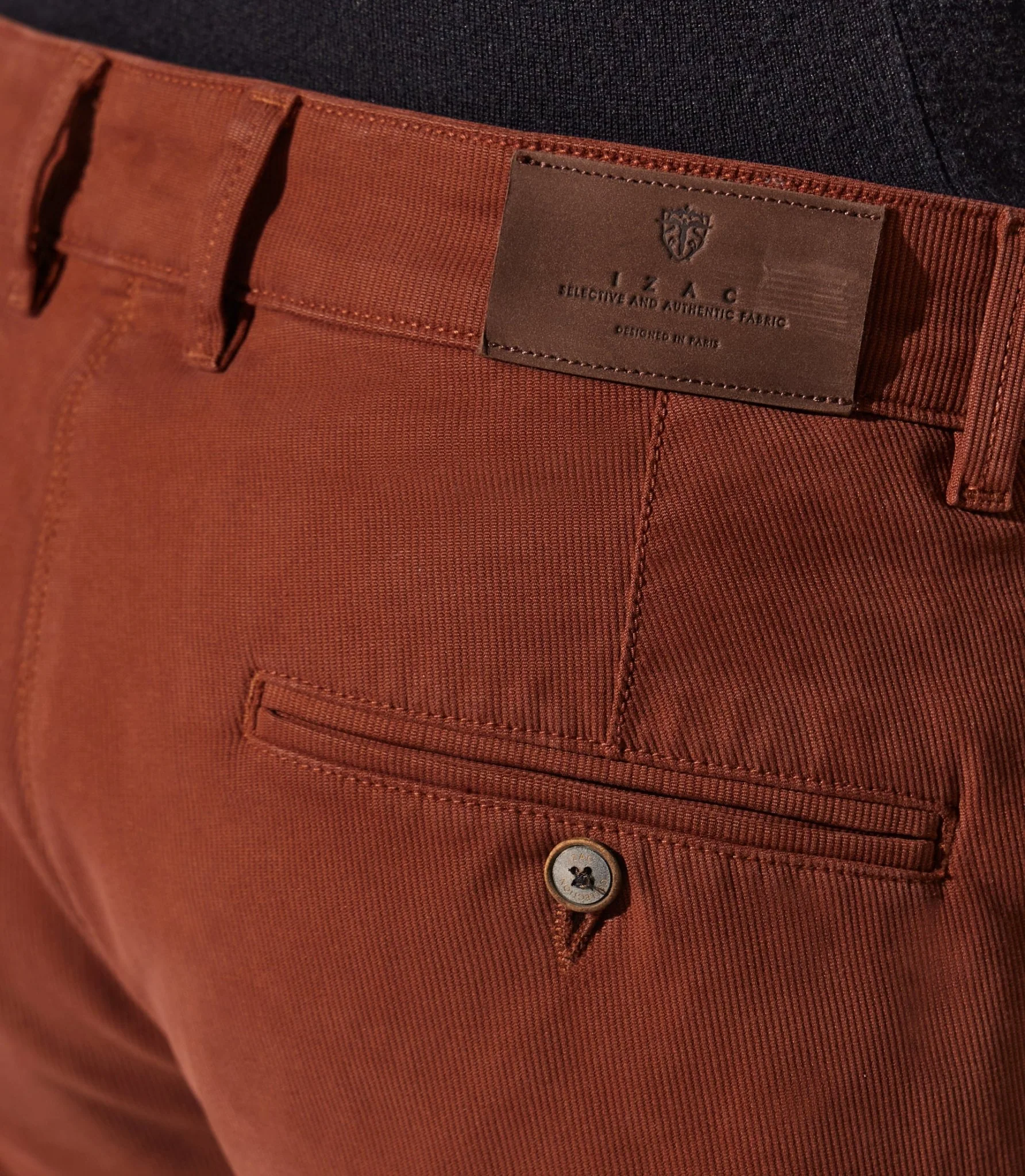 Pantalon chino cannelle - Image 4