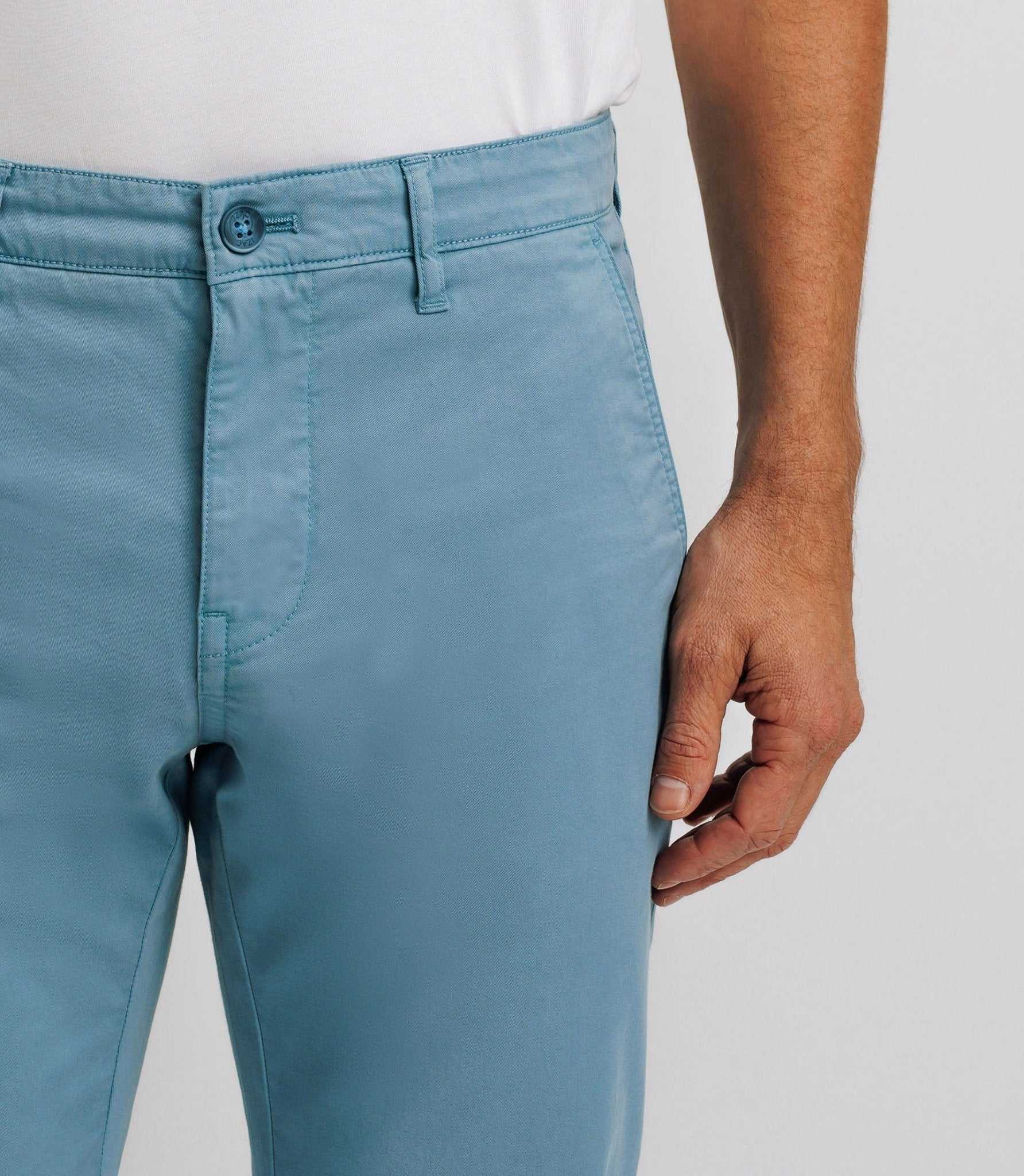 Pantalon casual stretch indigo clair - Image 2