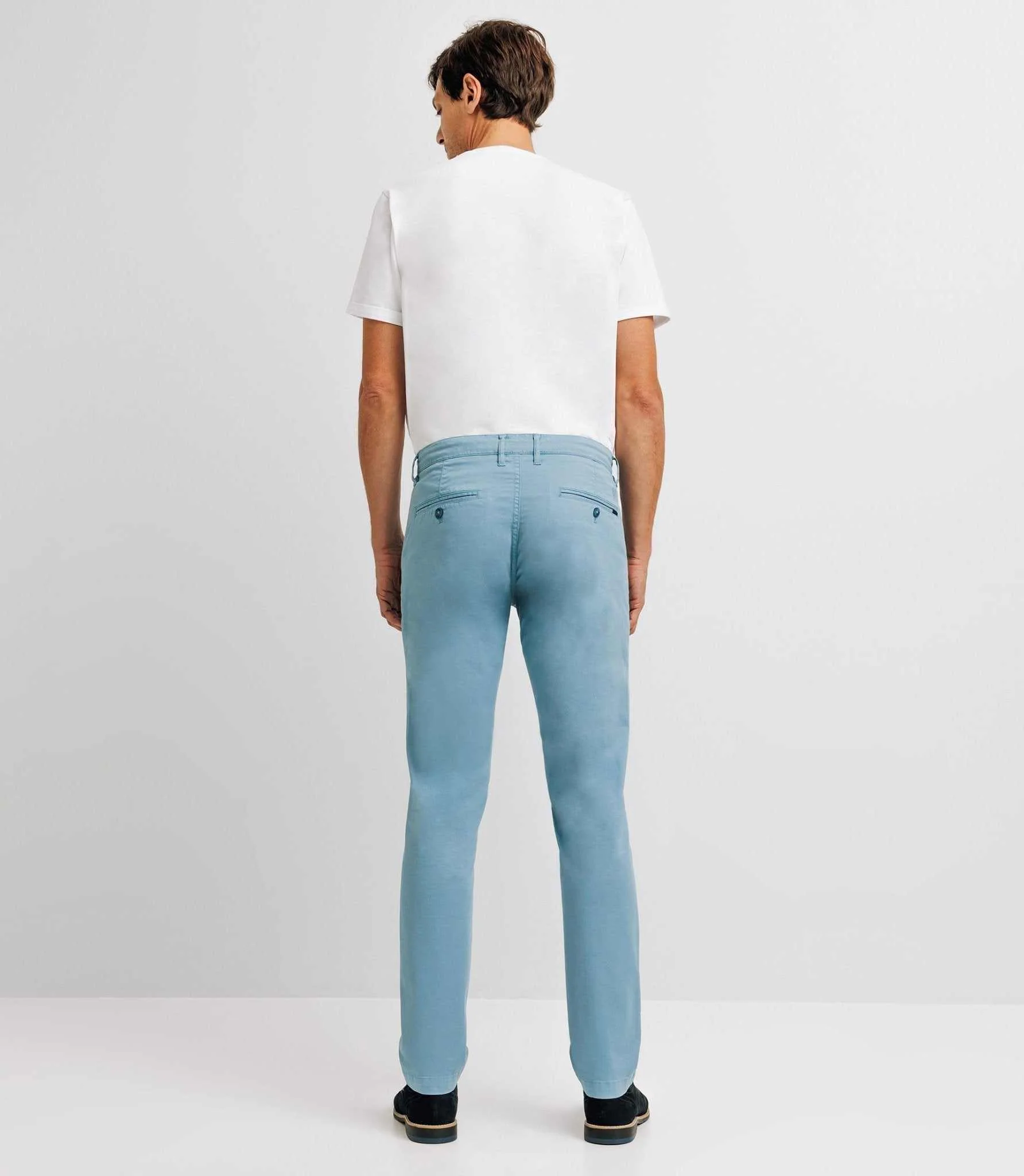 Pantalon casual stretch indigo clair - Image 4