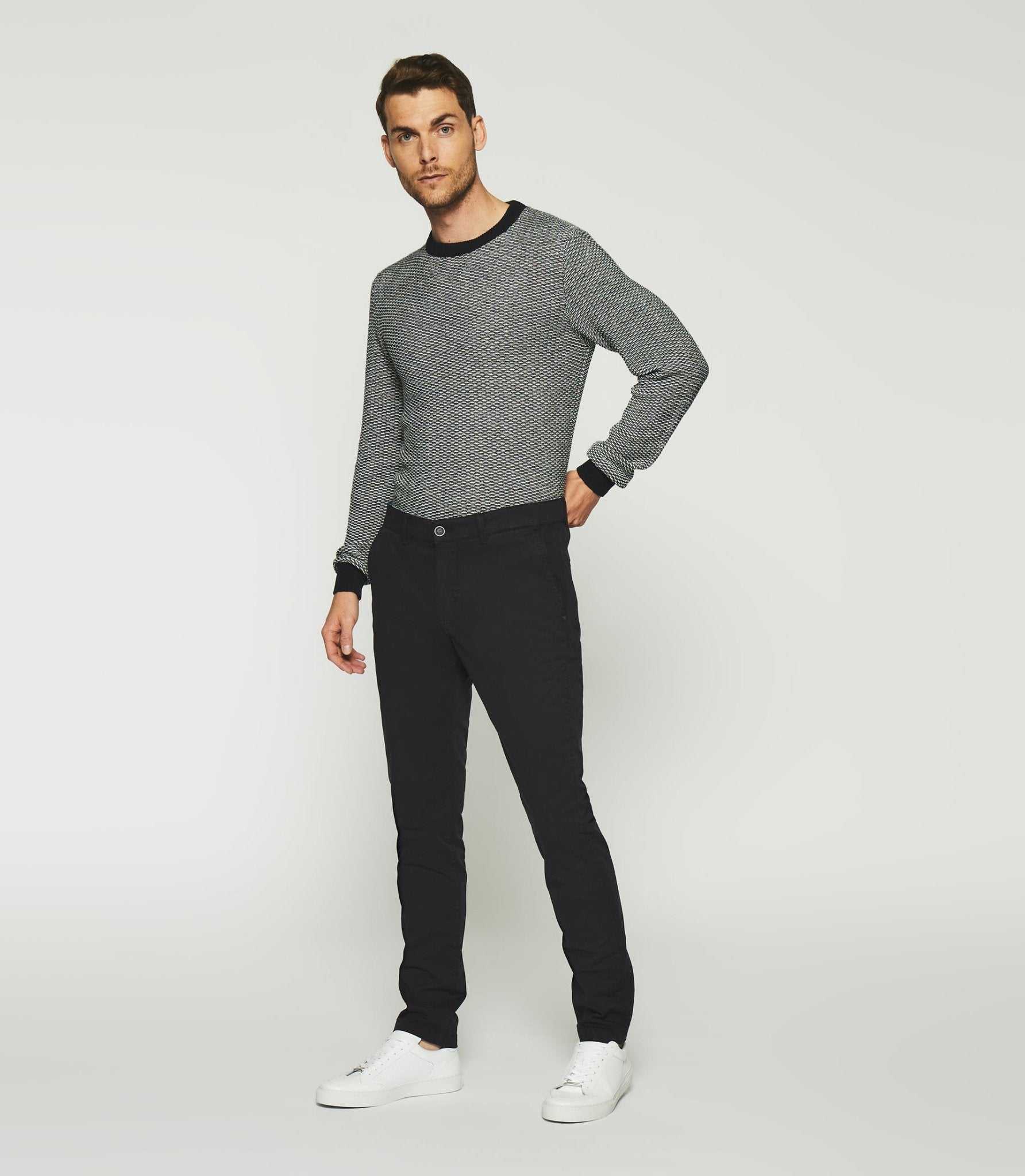 Pantalon casual slim marine PACHELOR - Image 5