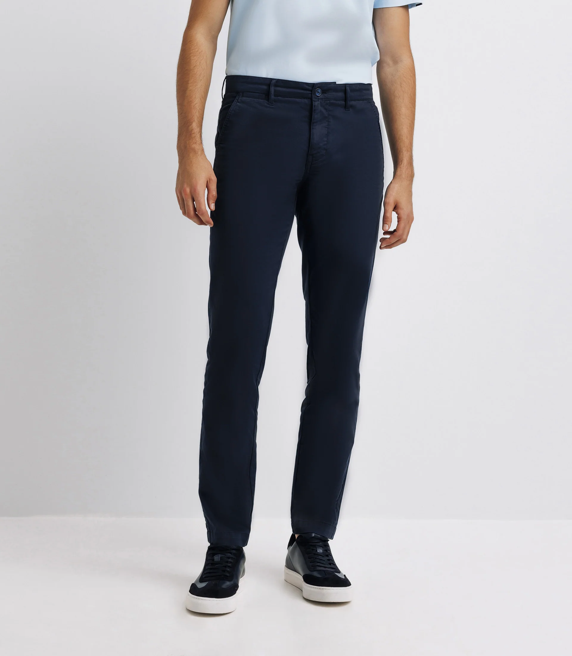 Pantalon casual stretch marine