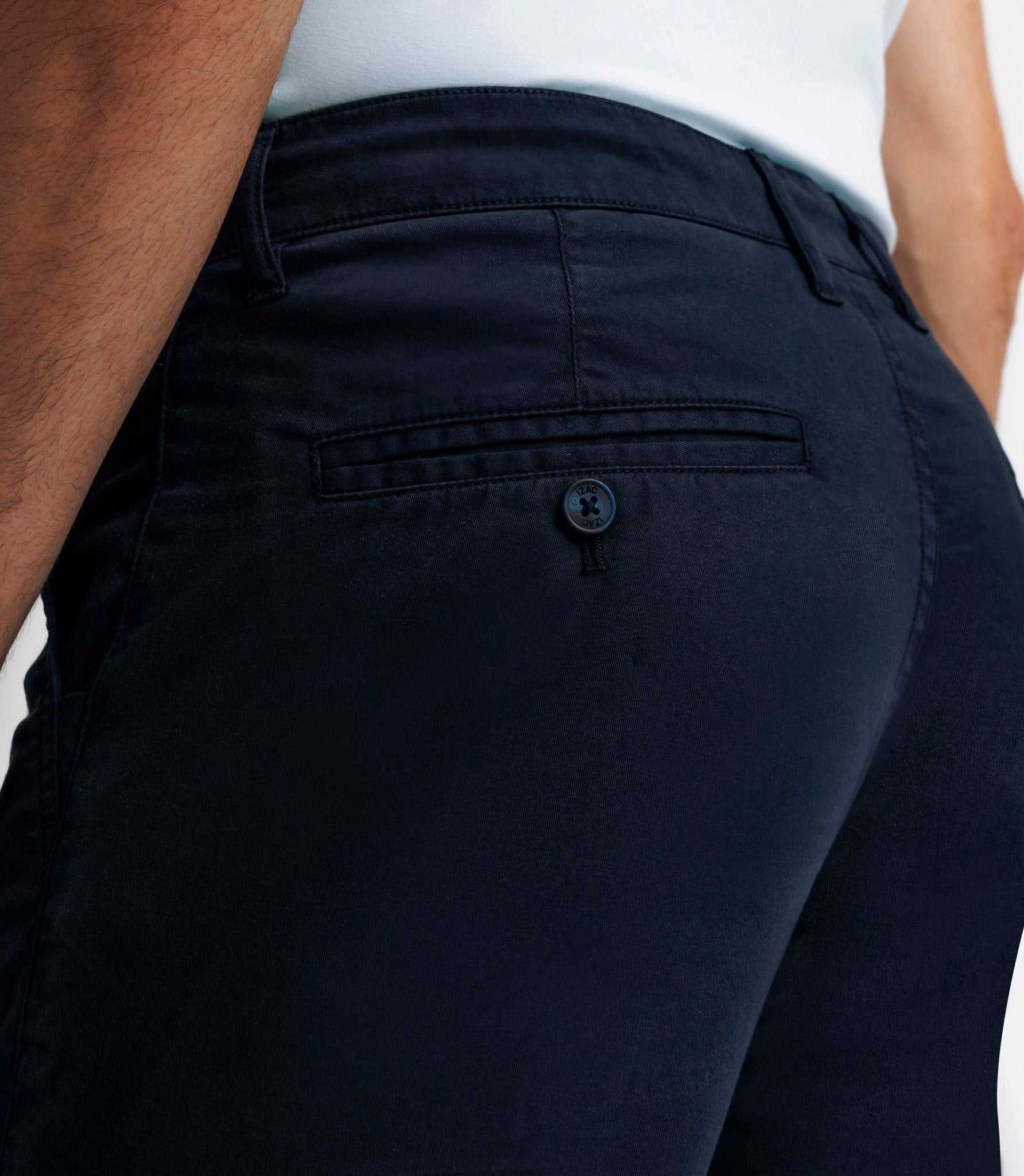 Pantalon casual stretch marine - Image 3