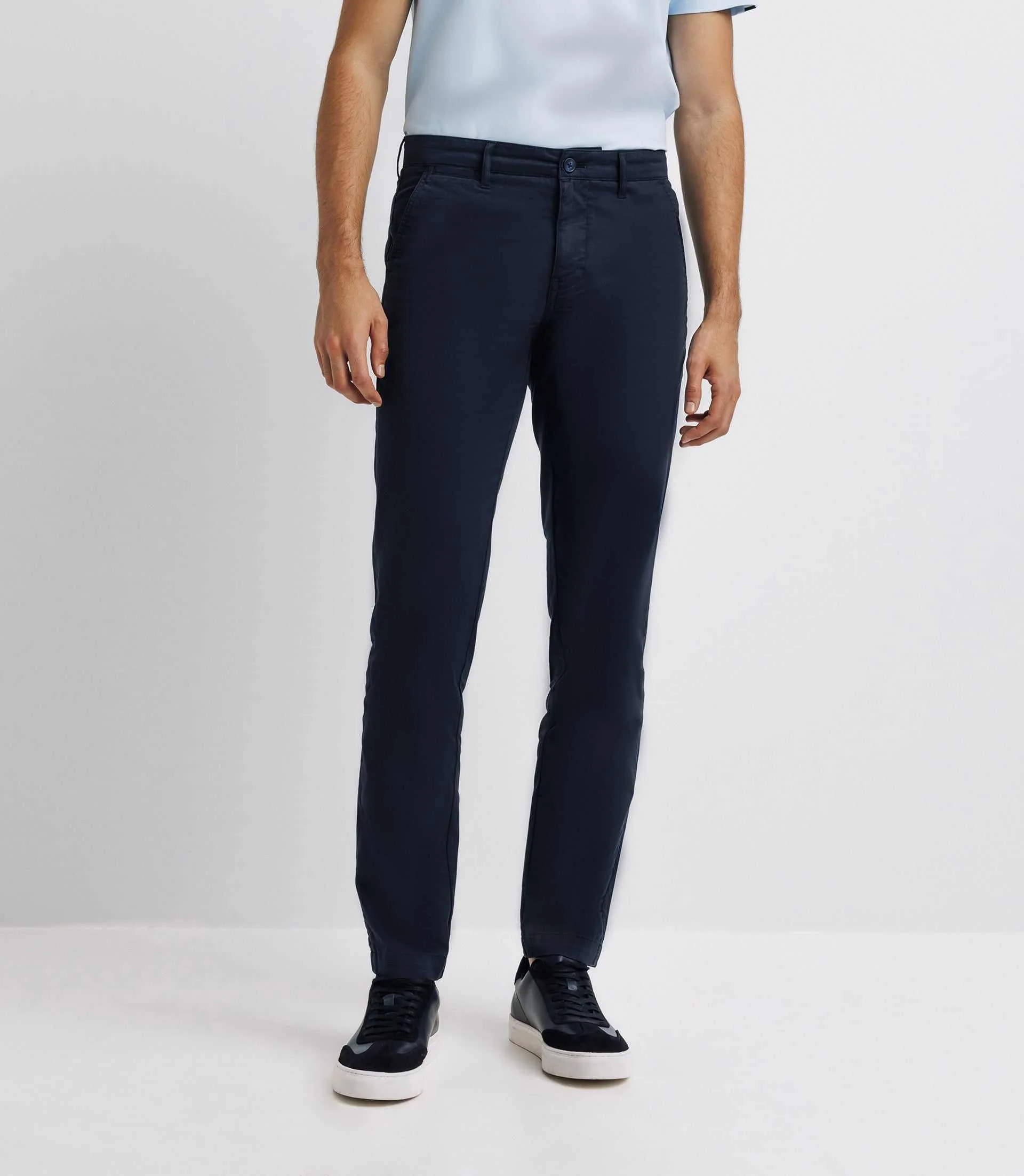 Pantalon casual stretch marine - Image 4