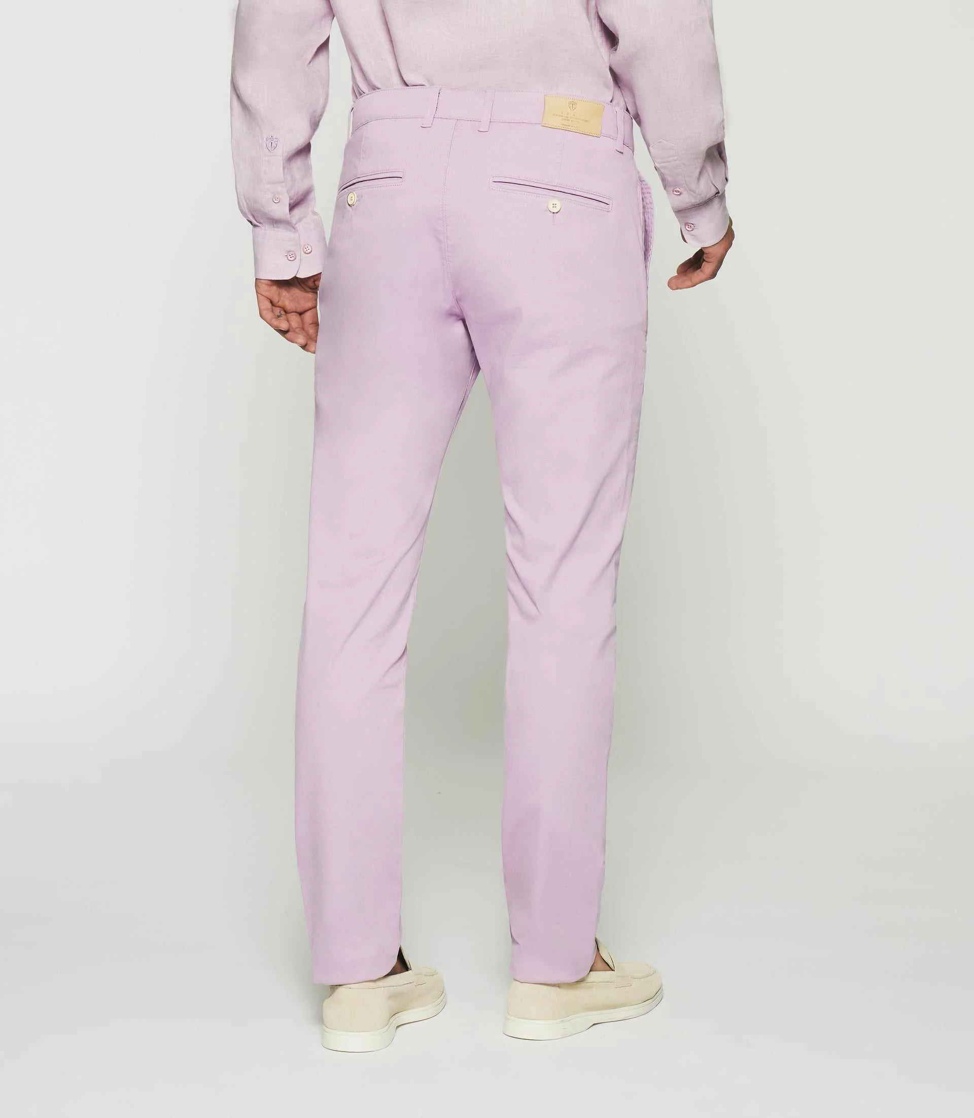 Pantalon slack slim parme - Image 2