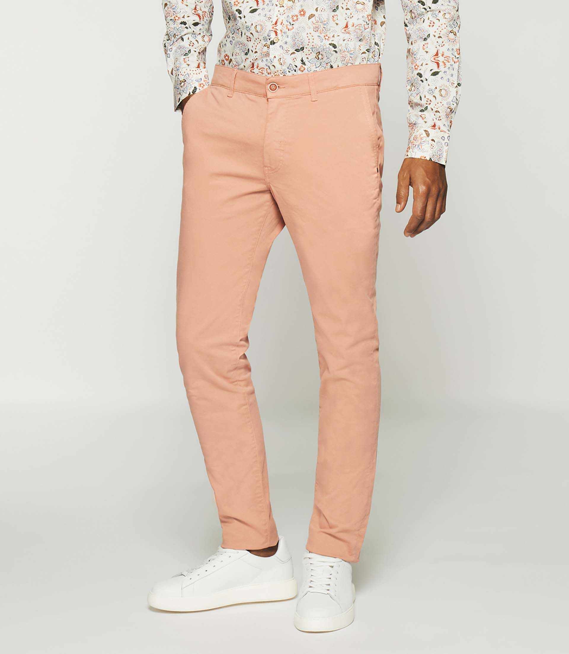 Pantalon slack slim rose PACHELOR