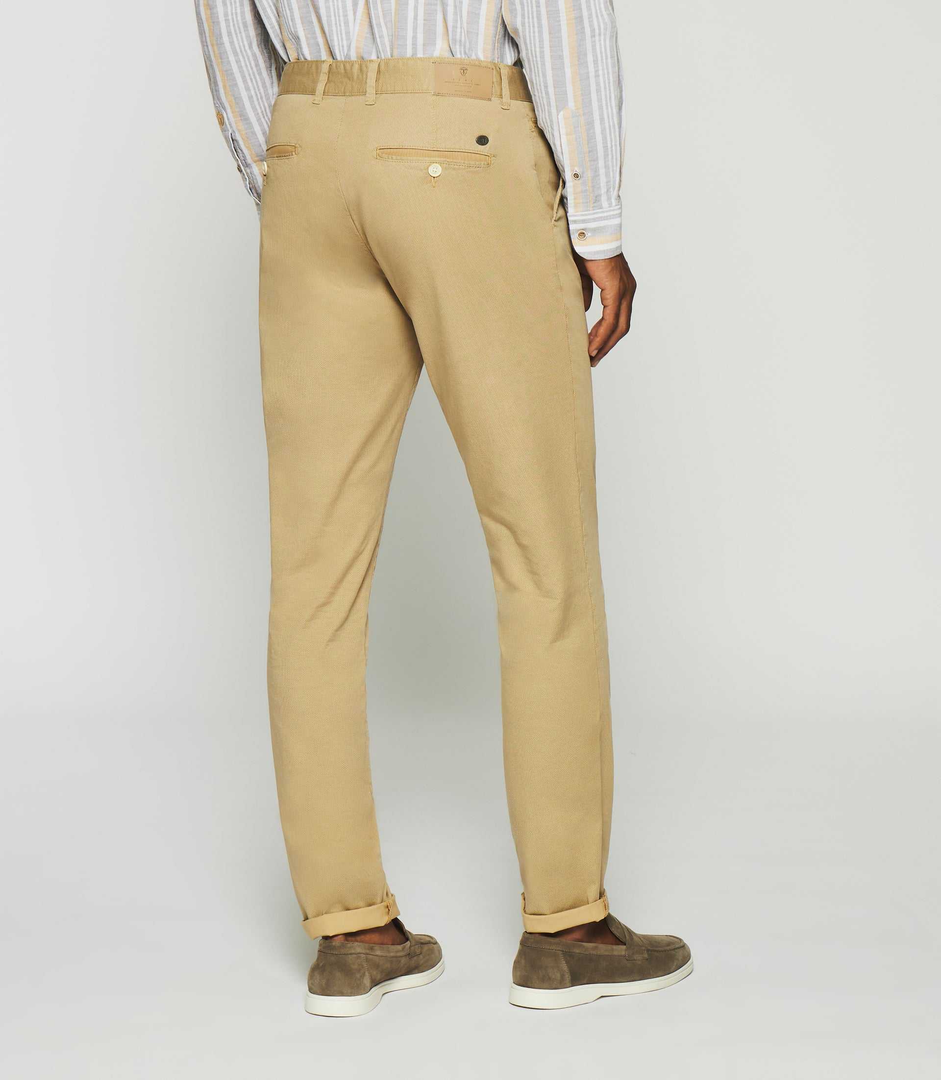 Pantalon slim à imprimé beige PEPS - Image 2