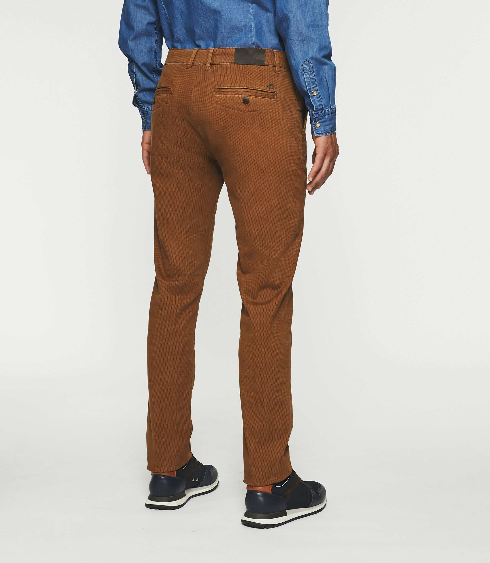 Pantalon slack slim camel VITAMINE - Image 4