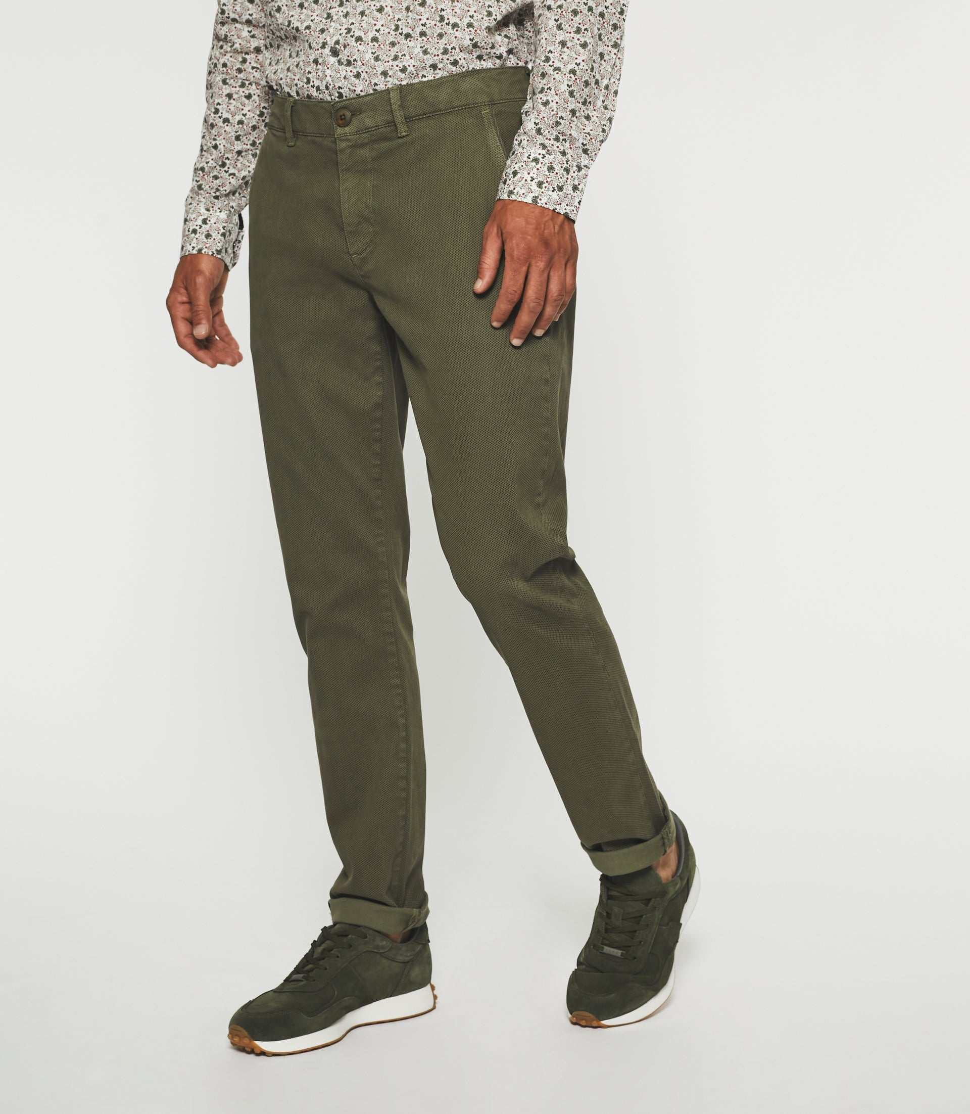 Pantalon slack slim kaki VITAMINE