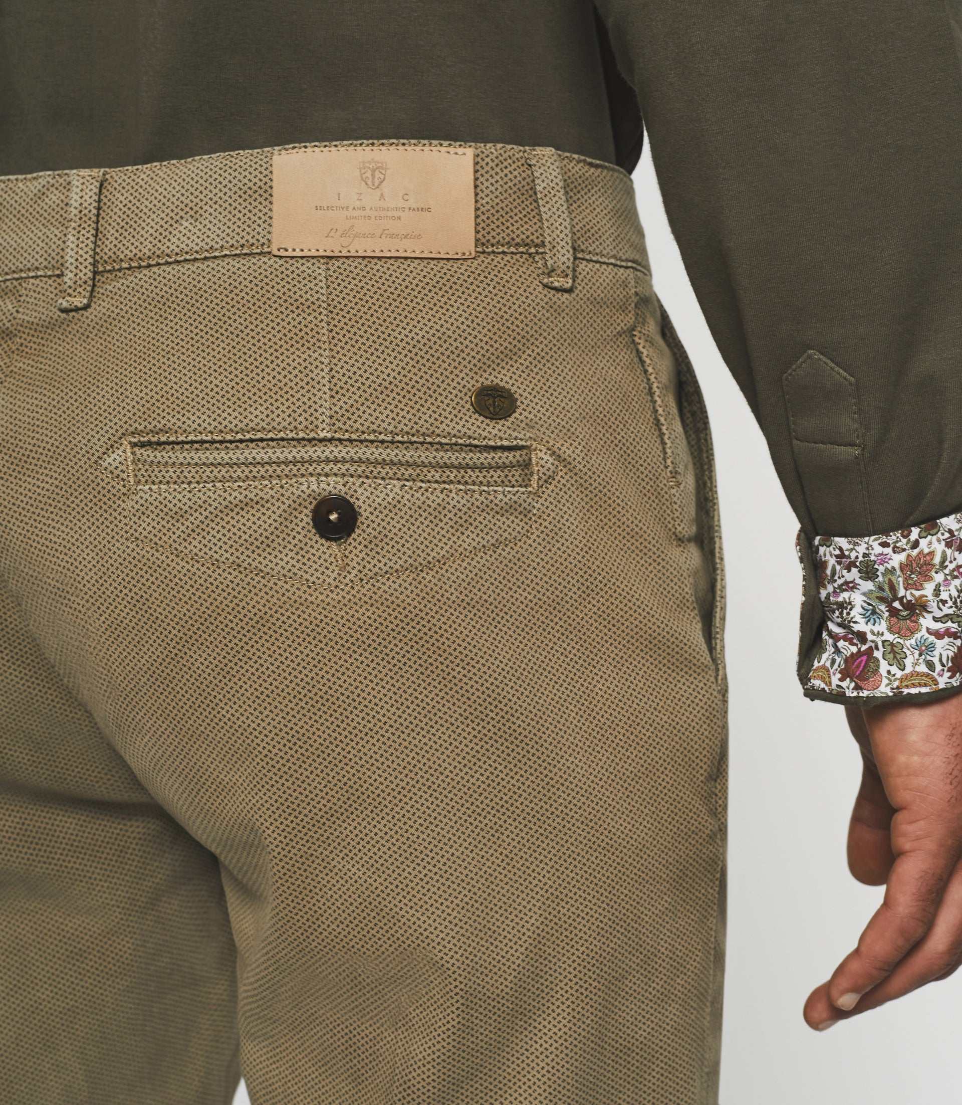 Pantalon slack slim taupe VITAMINE - Image 3