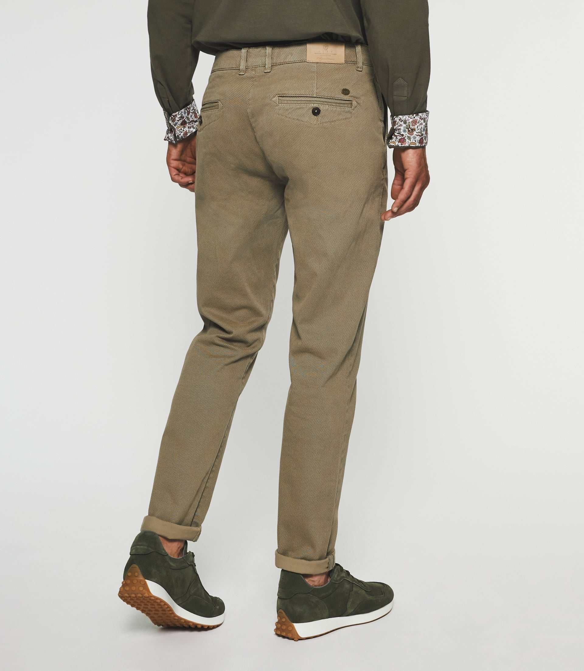Pantalon slack slim taupe VITAMINE - Image 4