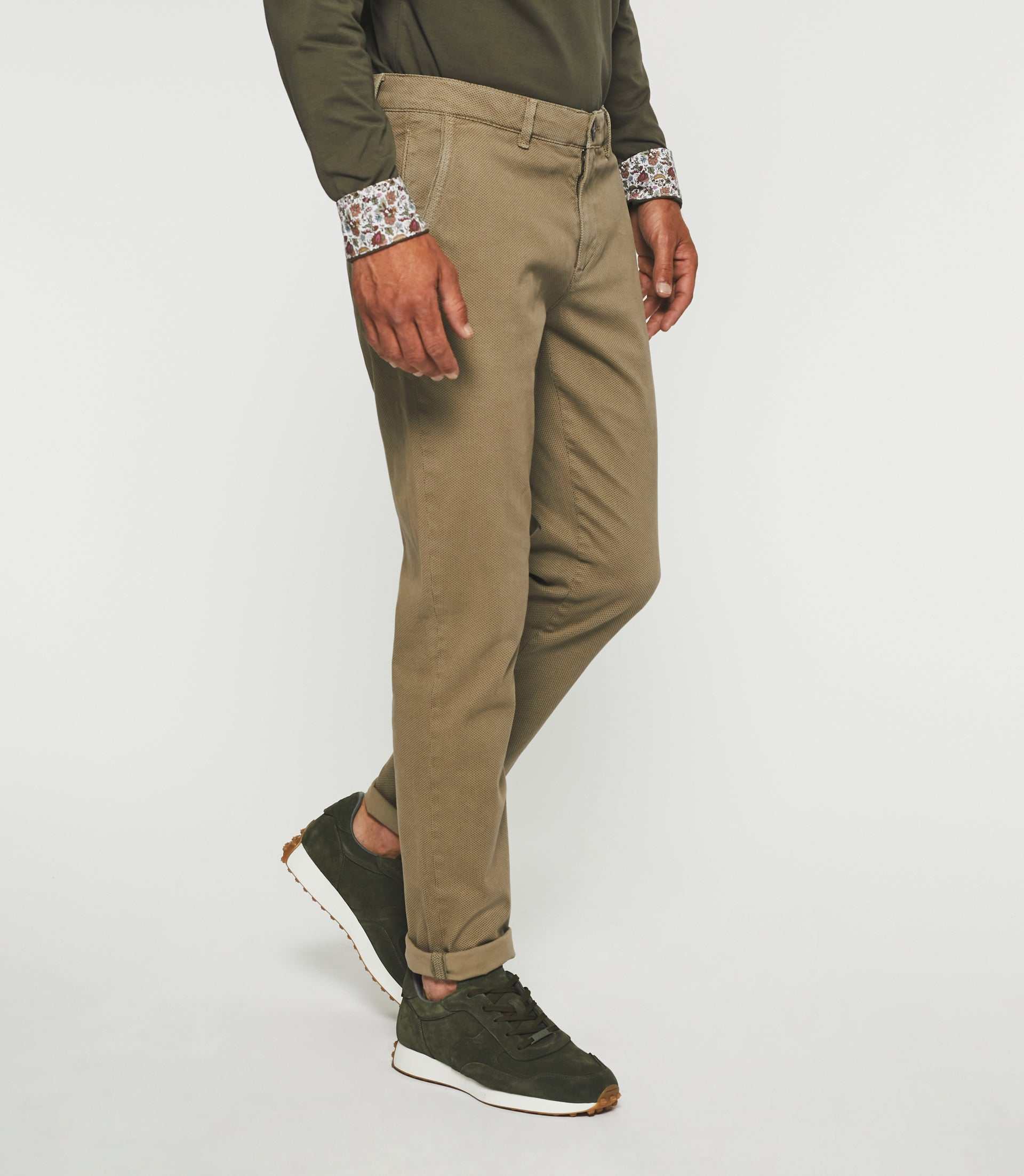 Pantalon slack slim taupe VITAMINE - Image 5