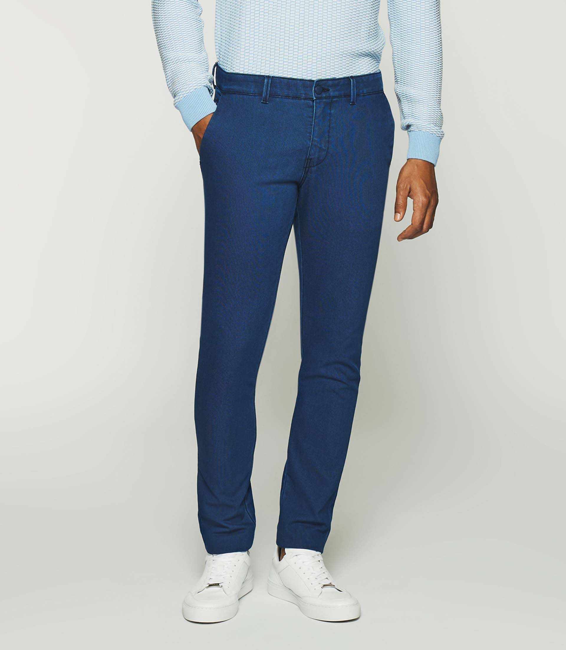 Pantalon slack bleu PERREBI