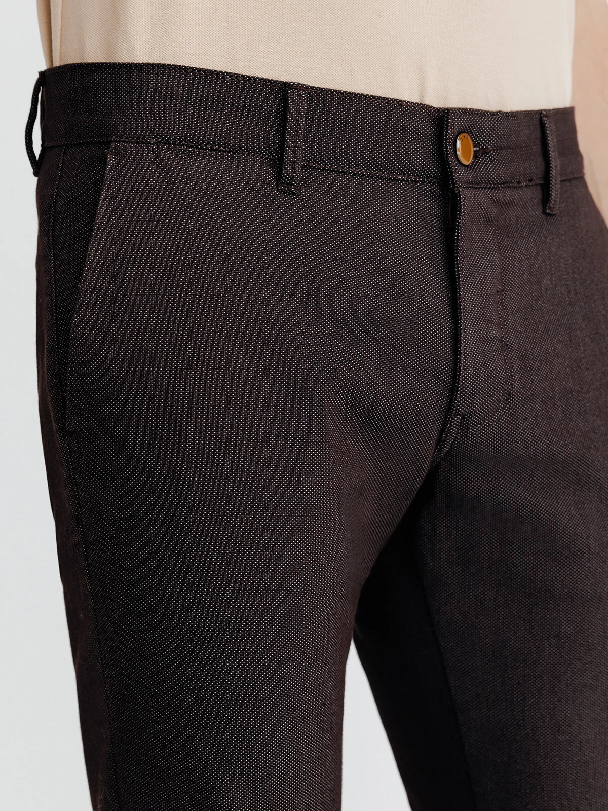 Pantalon armuré marron - Image 2