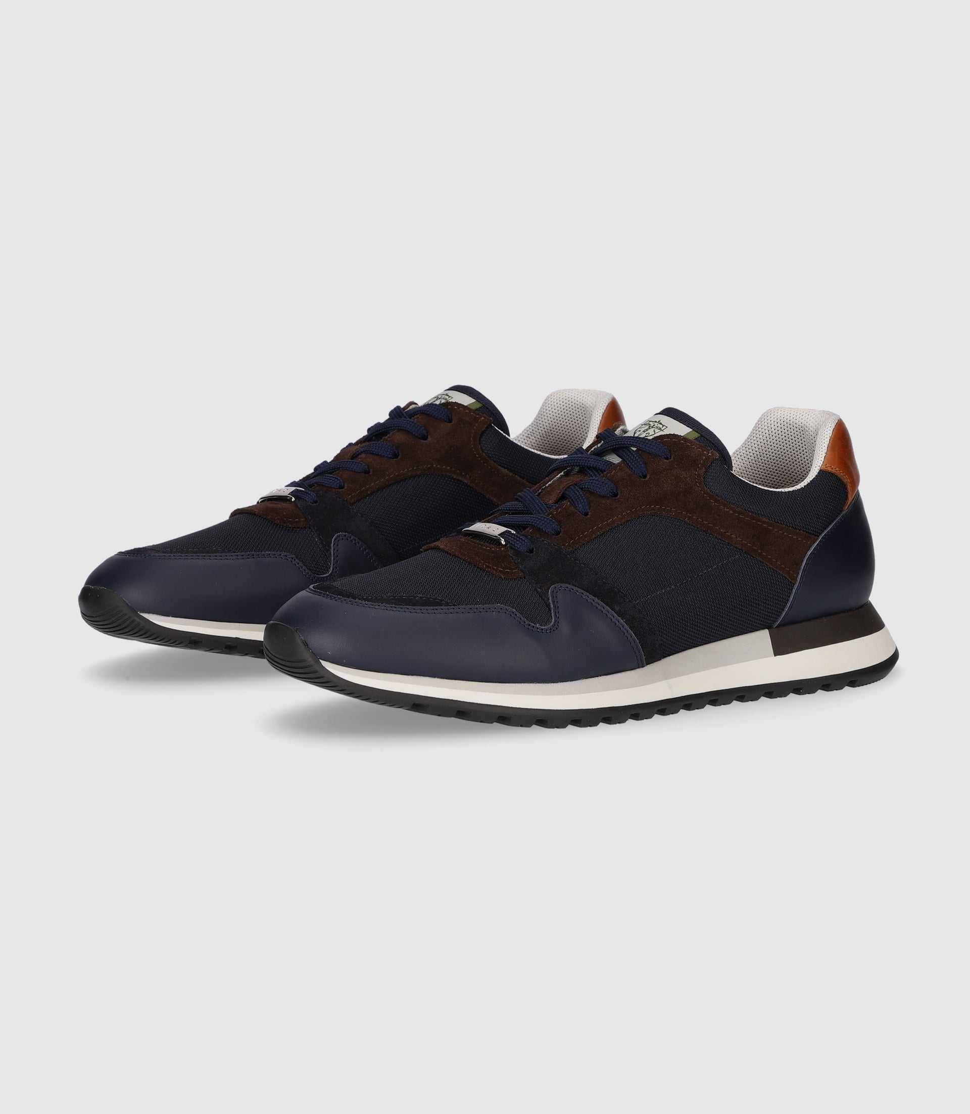 Sneakers en cuir marine ODE - Image 2