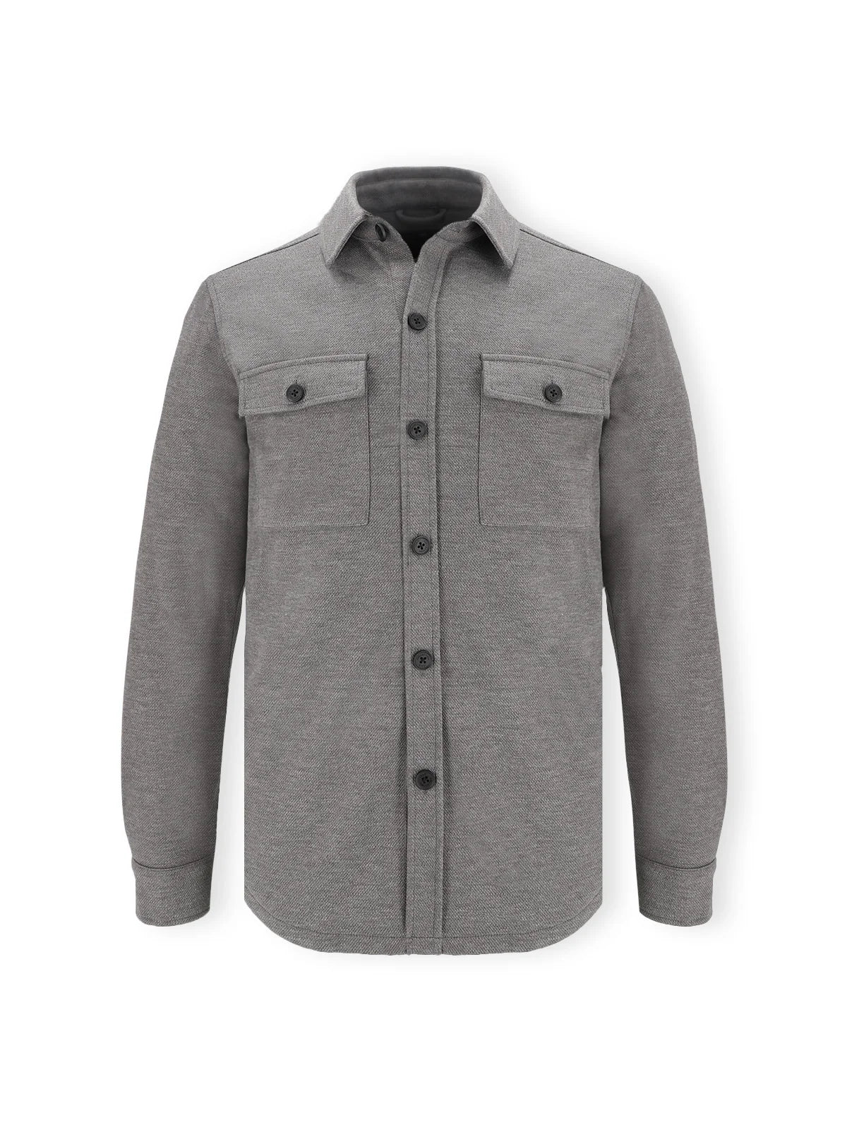 Surchemise effet maille gris