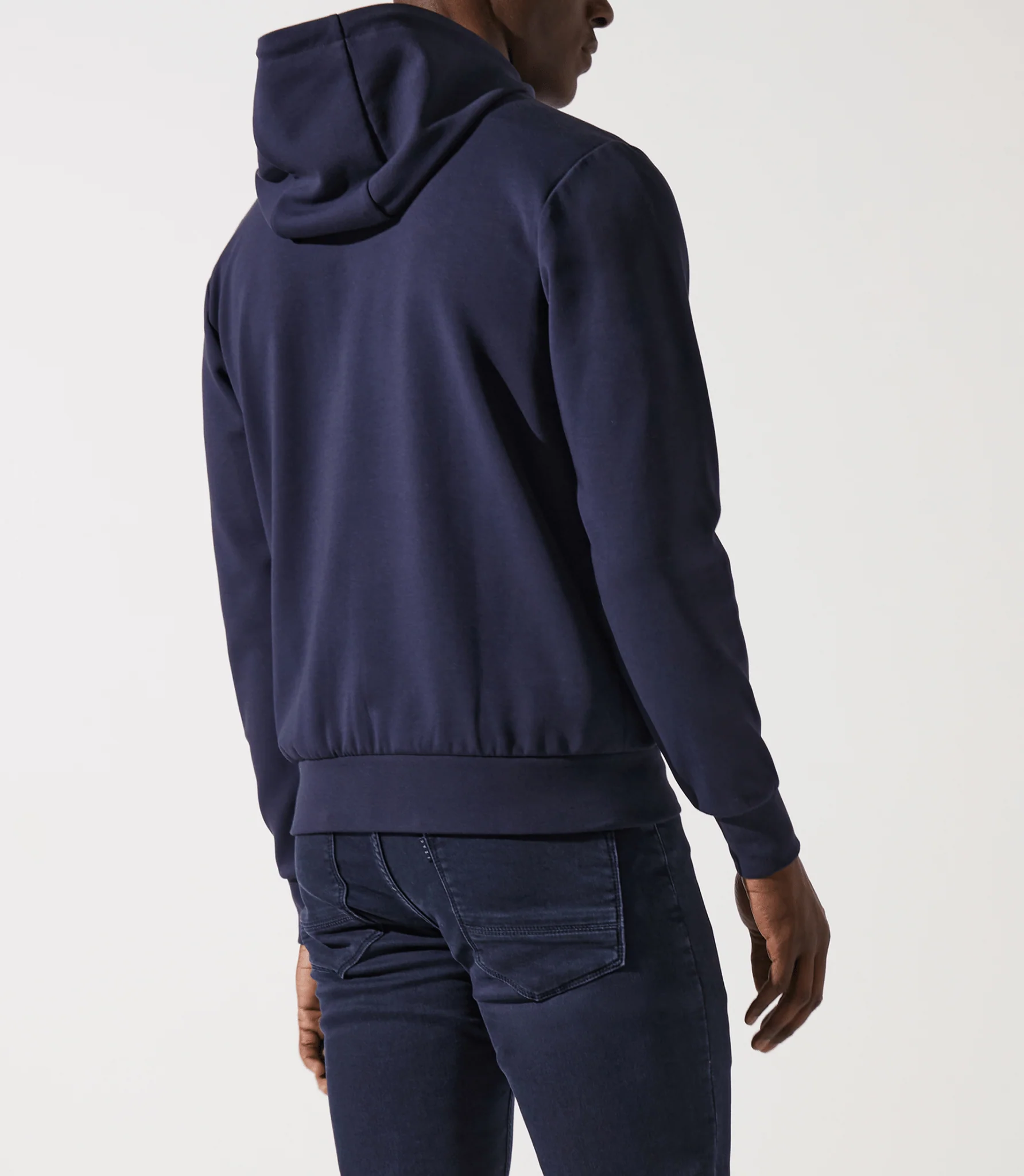 Sweat zippé à capuche marine - Image 4