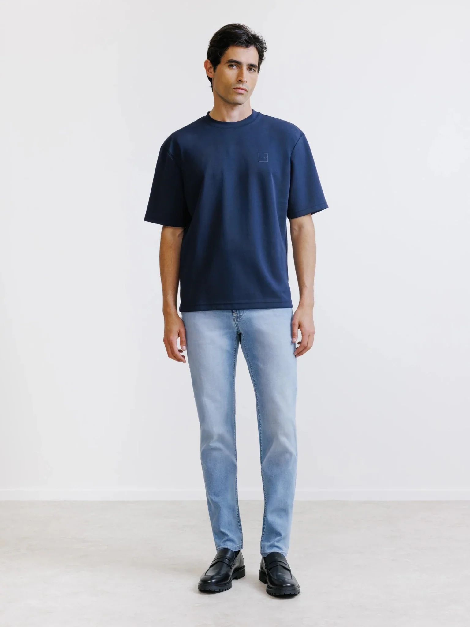 T-shirt oversize marine - Image 3