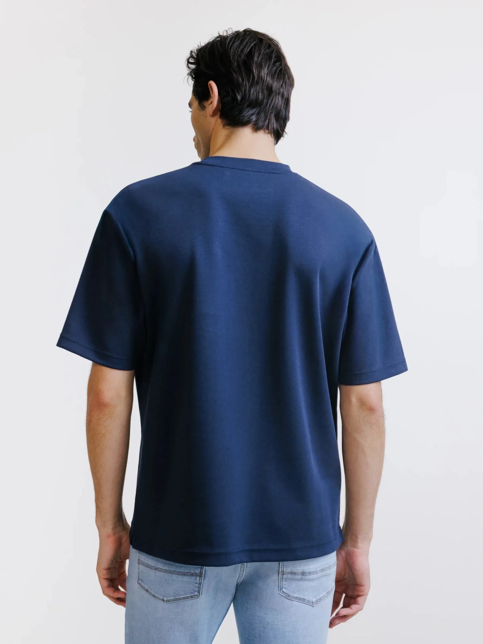 T-shirt oversize marine - Image 4