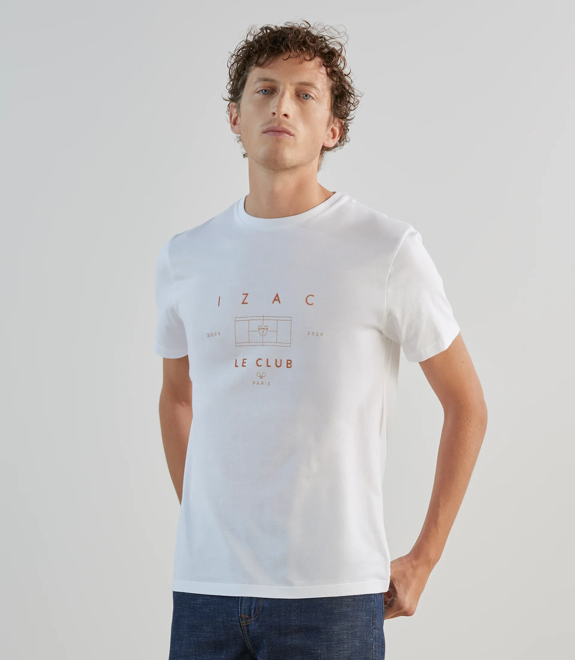 T-shirt à manches courtes écru