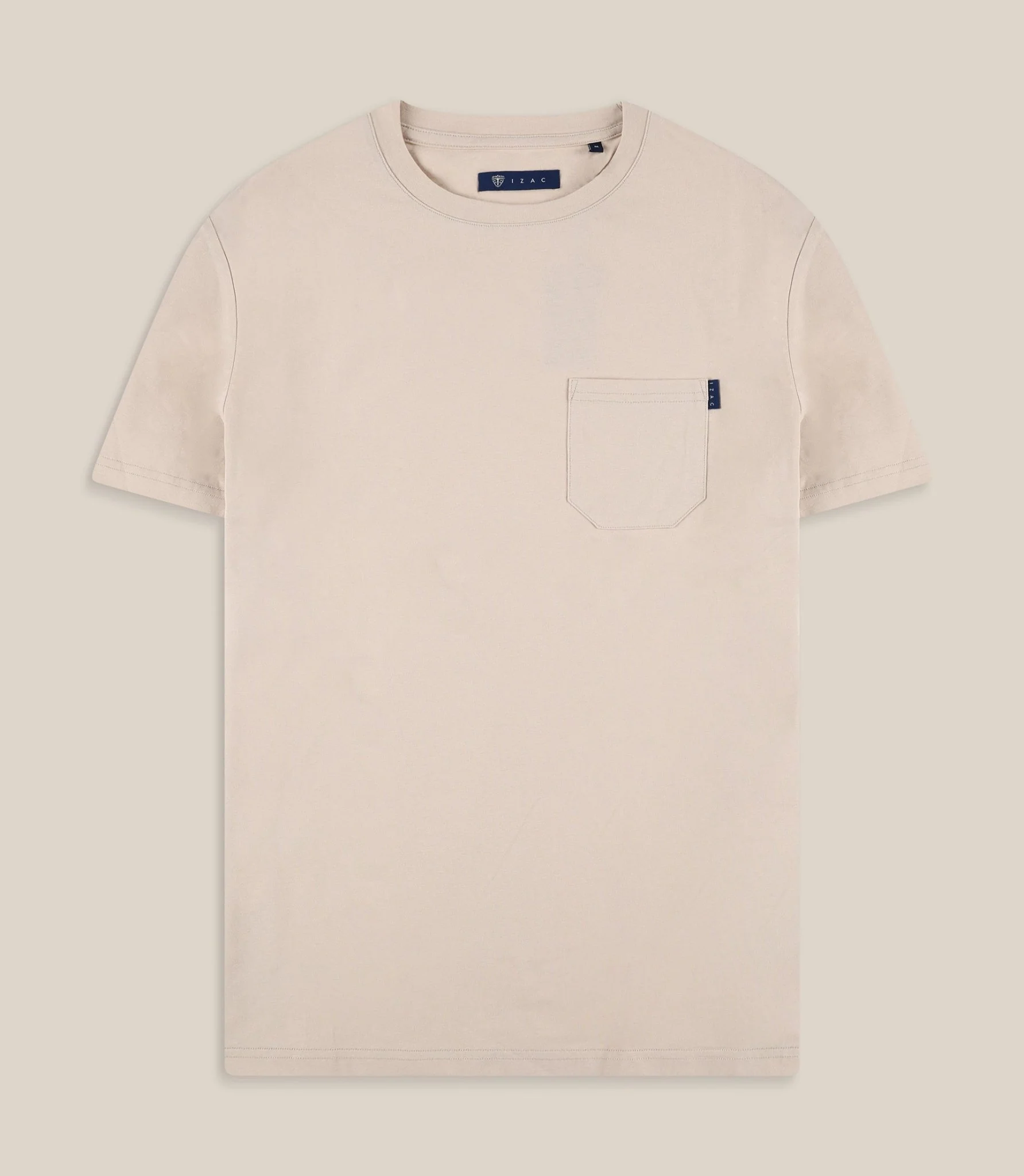 T-shirt à poche beige