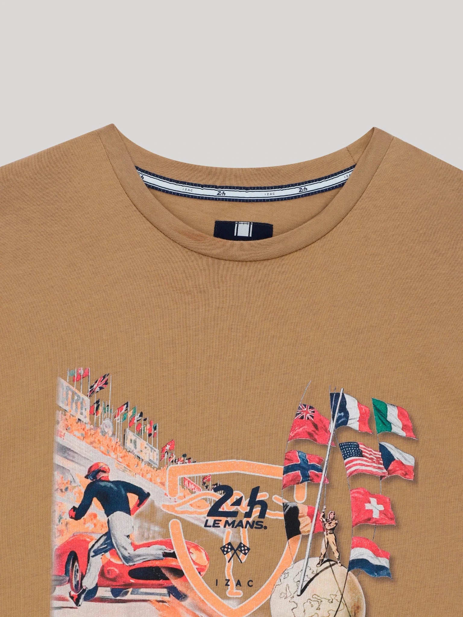T-shirt col rond camel 24h Le Mans - Image 3