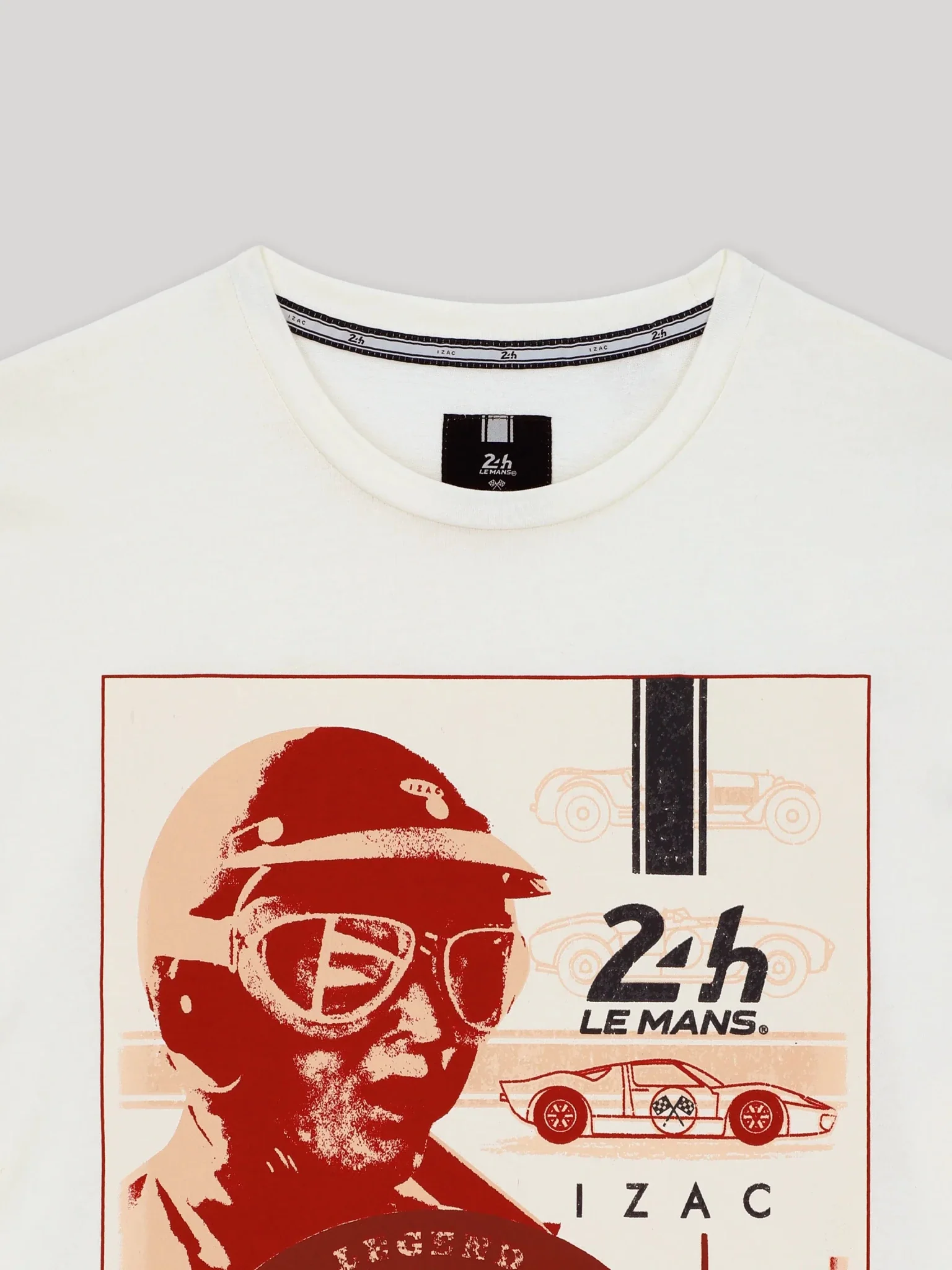 T-shirt col rond écru 24h Le Mans - Image 3