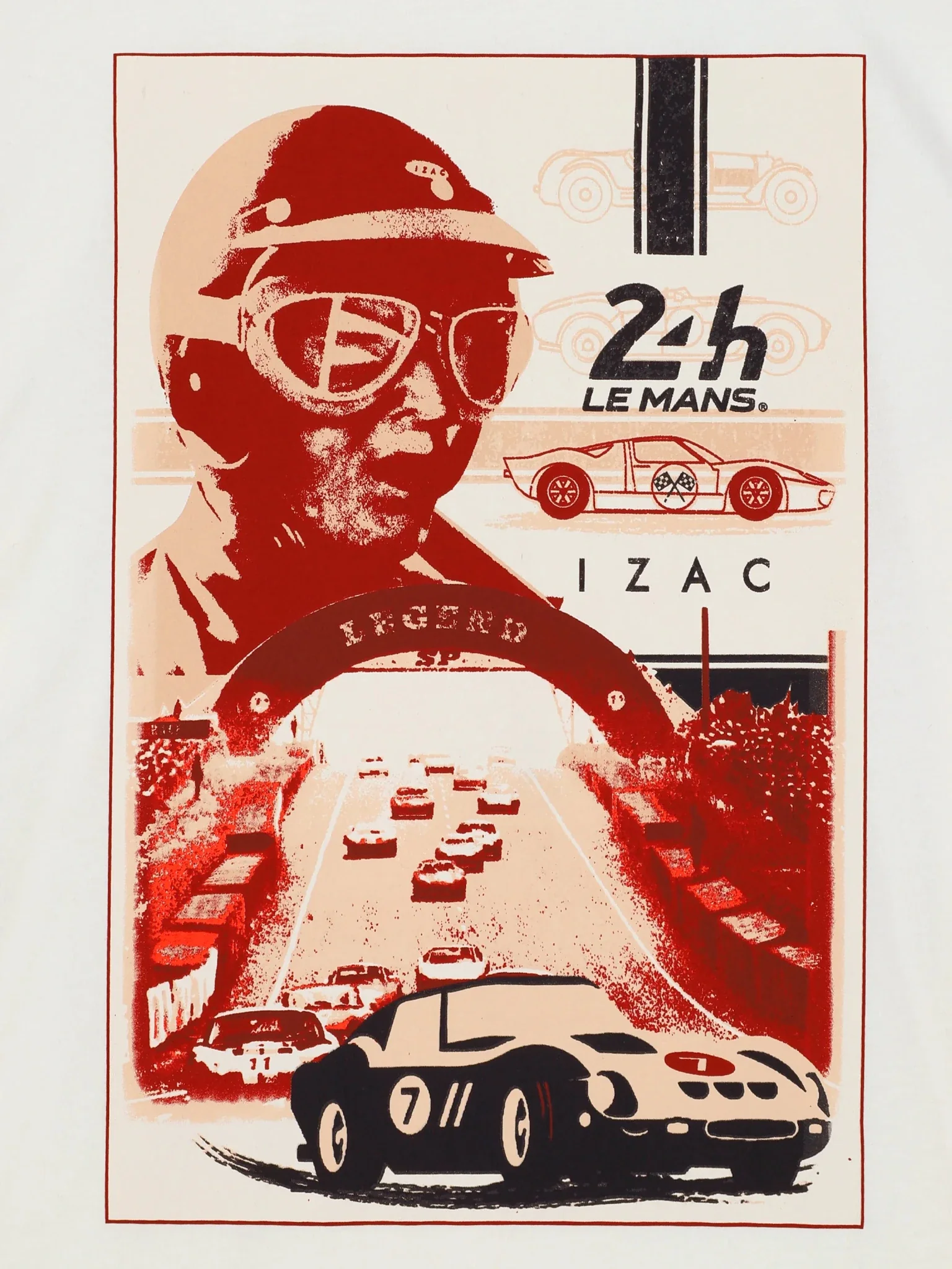 T-shirt col rond écru 24h Le Mans - Image 4