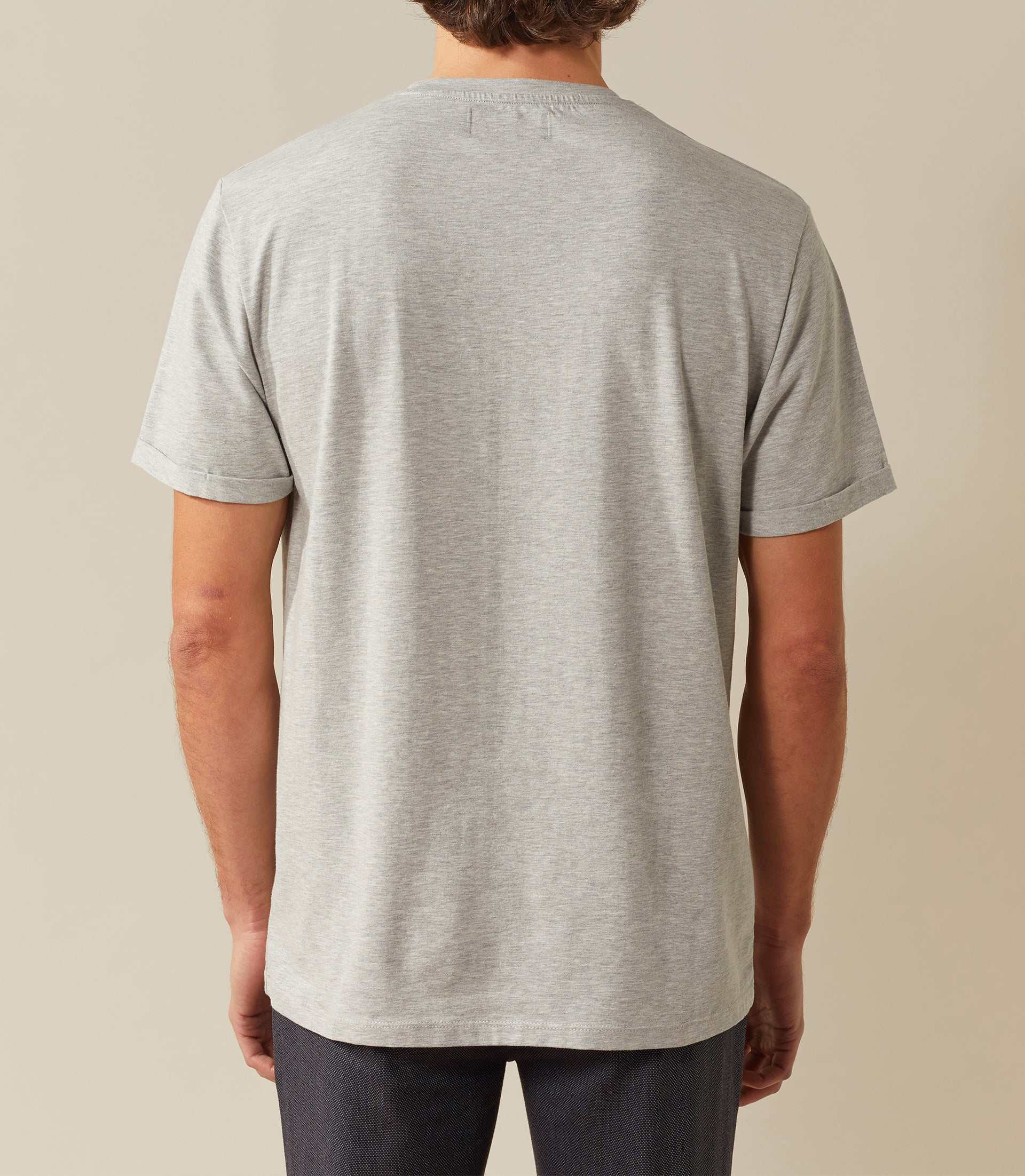 T shirt col rond gris-chine "Xana" - Image 3