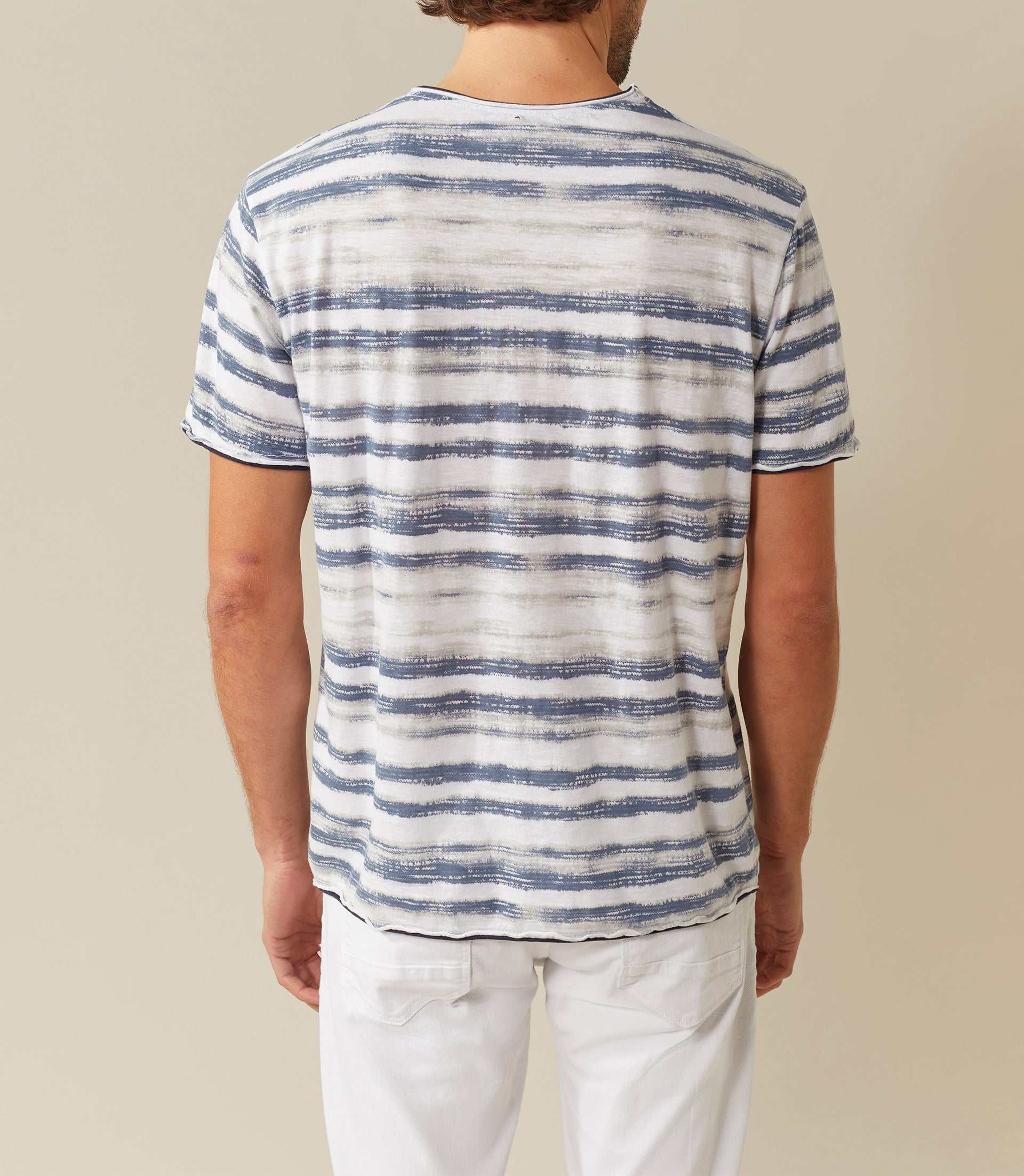 T-shirt col rond imprimé blanc "Xin" - Image 3
