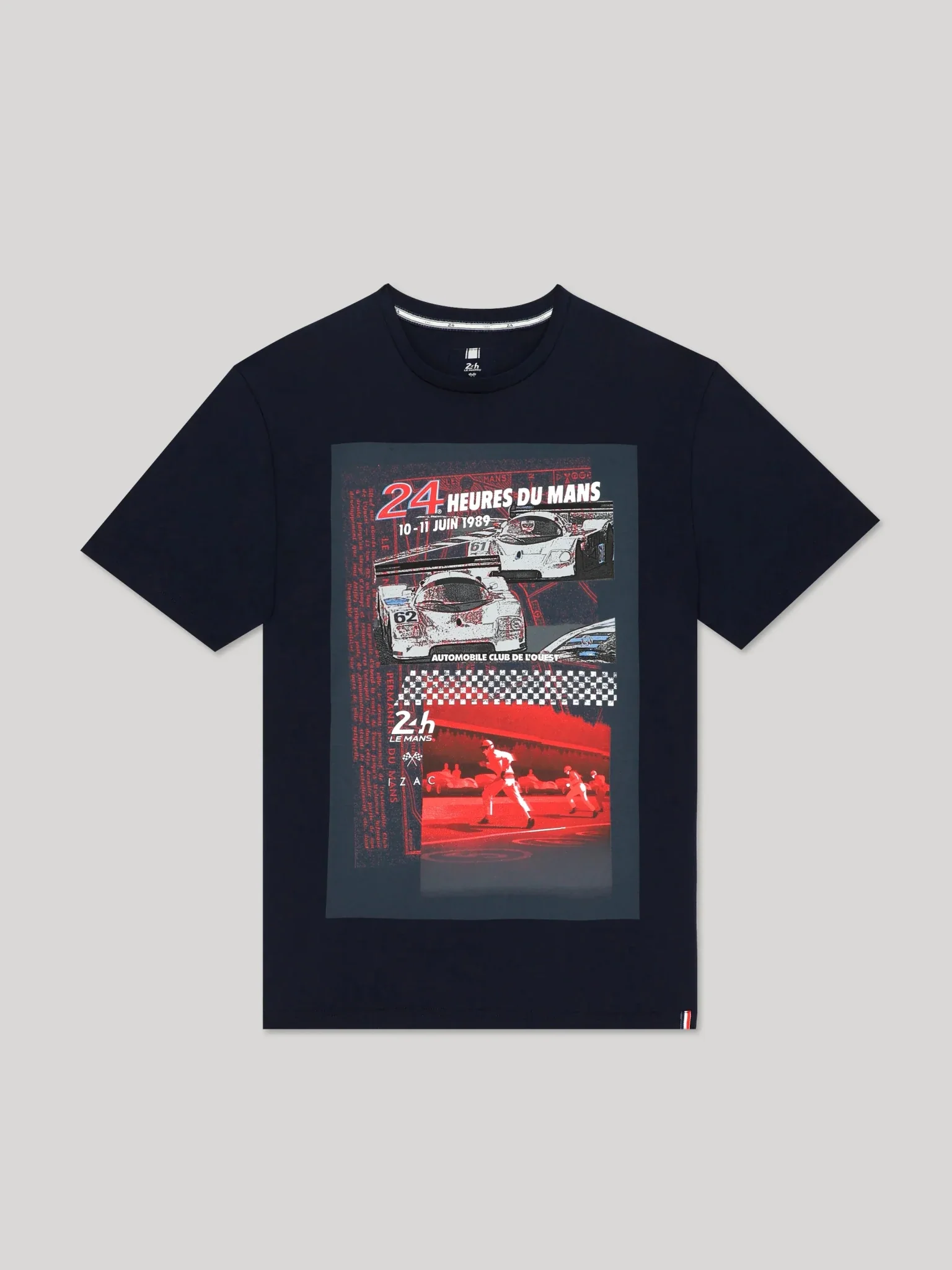 T-shirt col rond marine 24h Le Mans