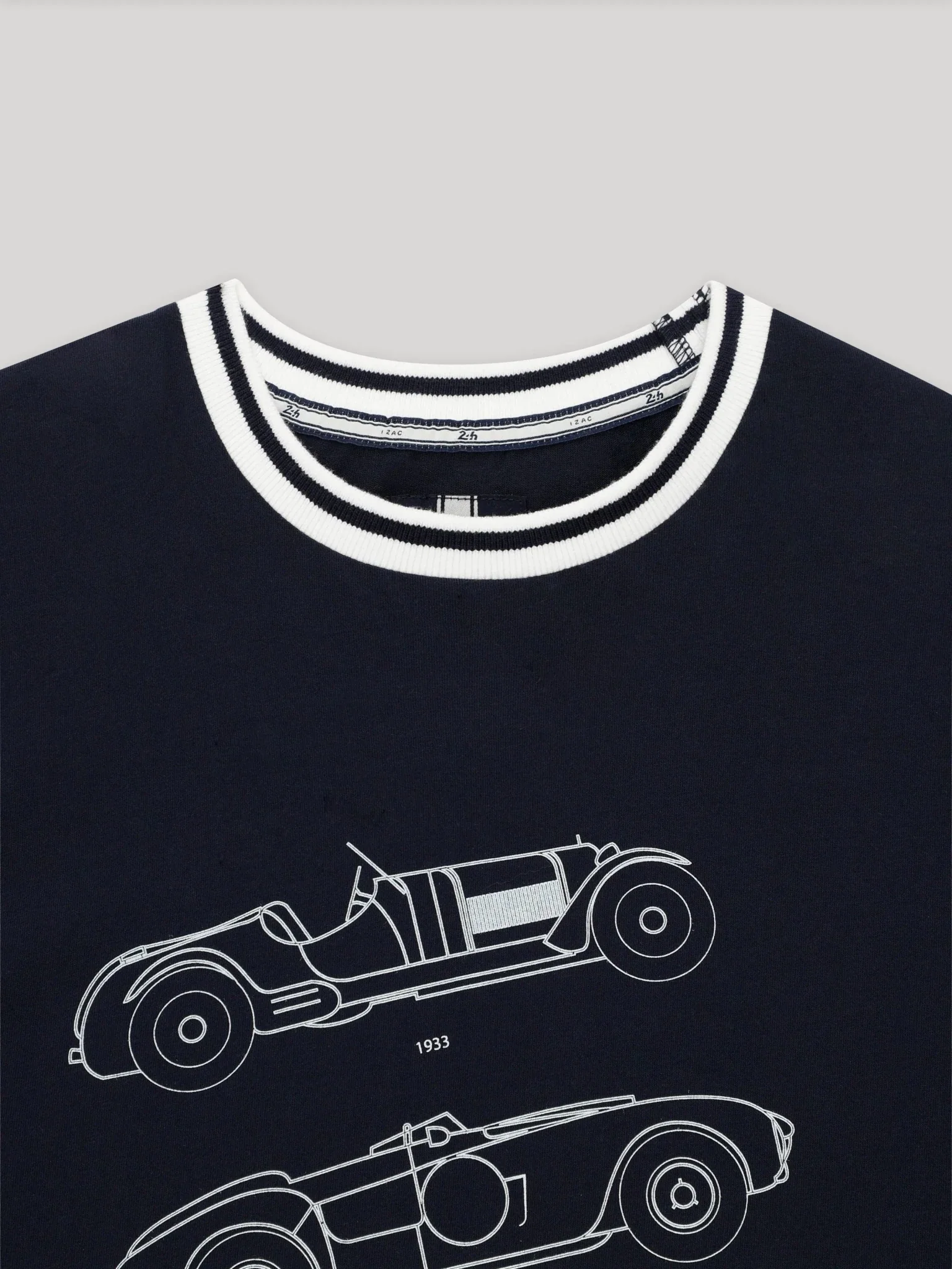 T-shirt col rond marine 24h Le Mans - Image 3