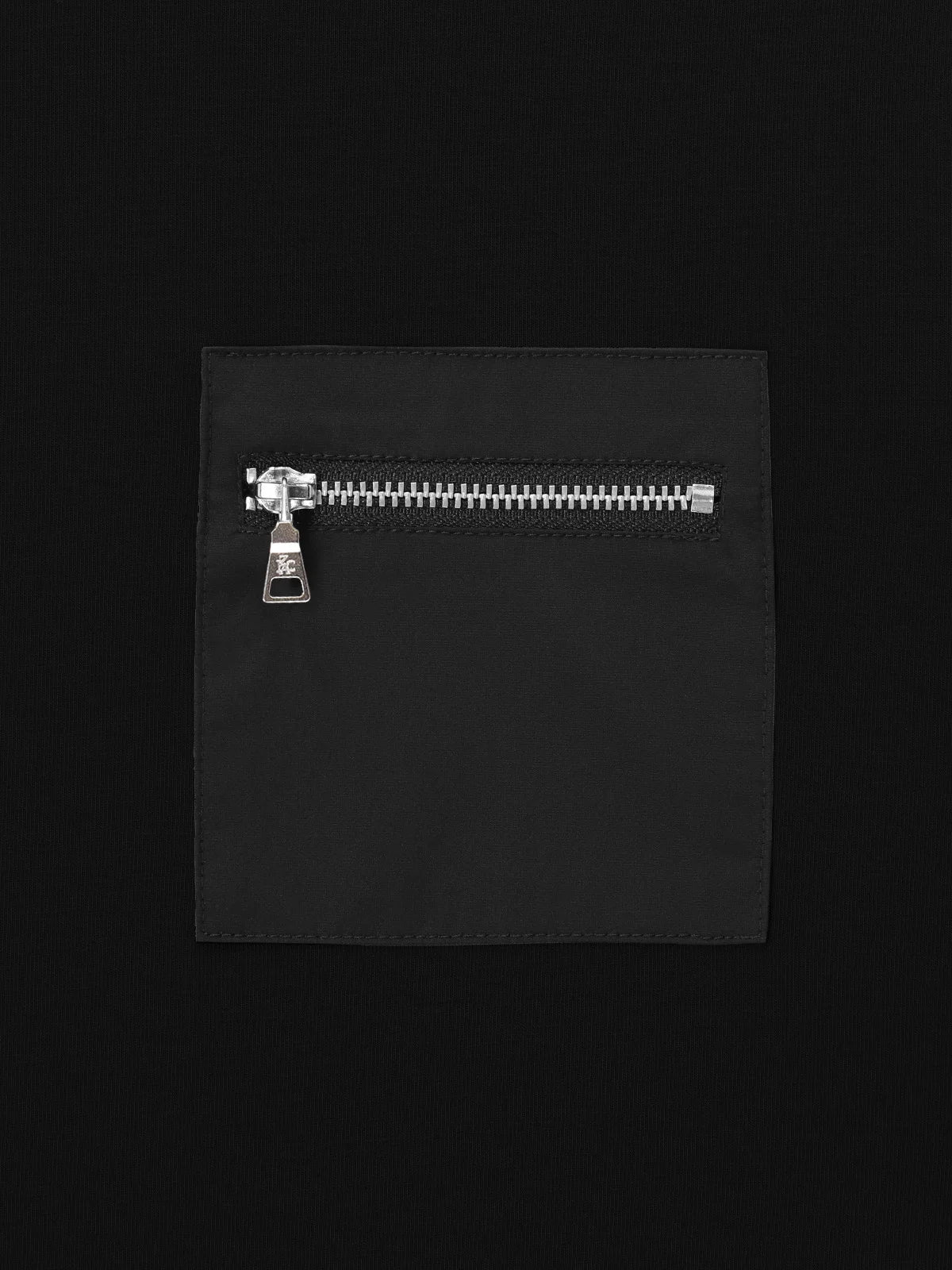 T-shirt col rond noir - Image 2