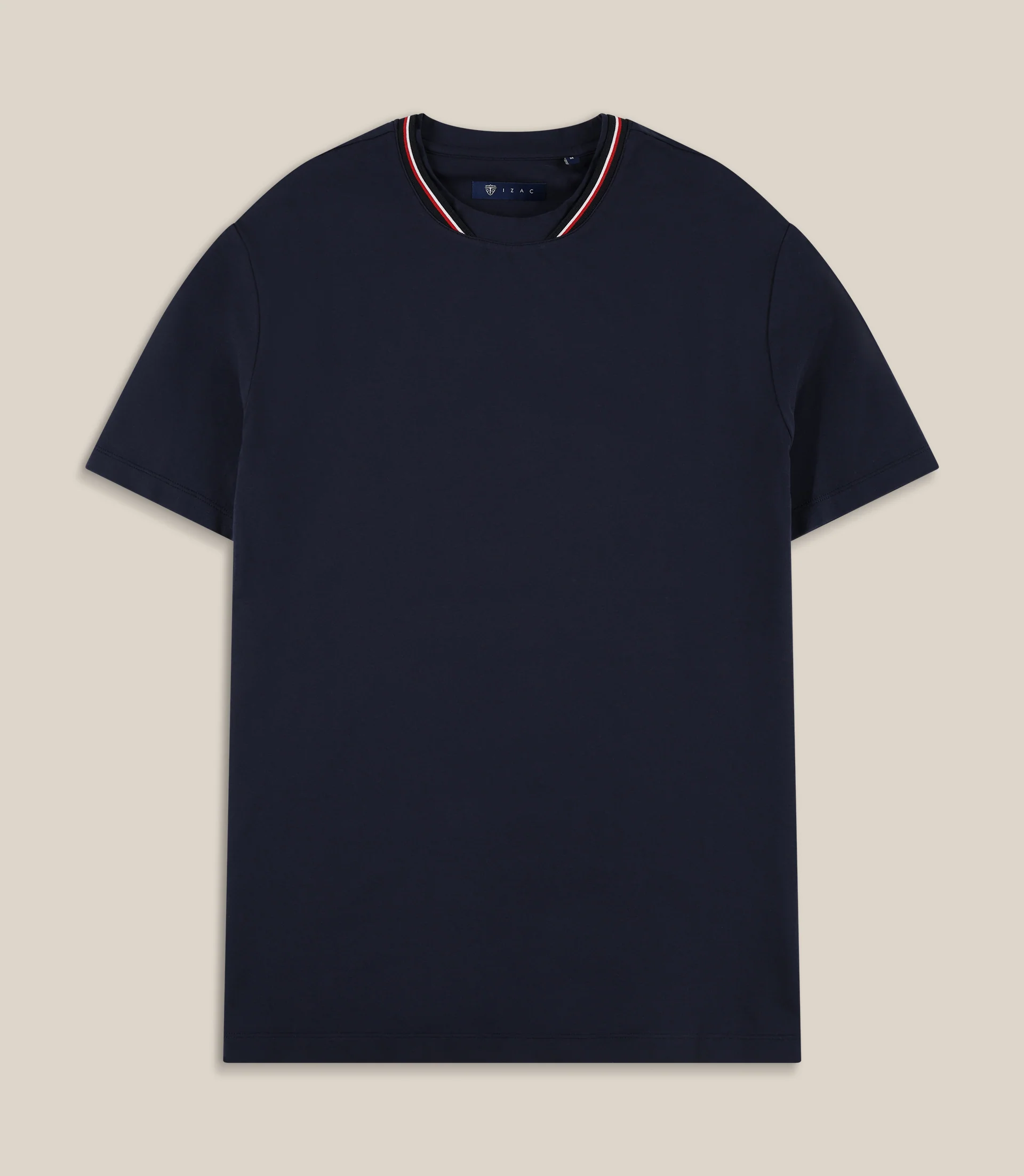 T-shirt col teddy marine