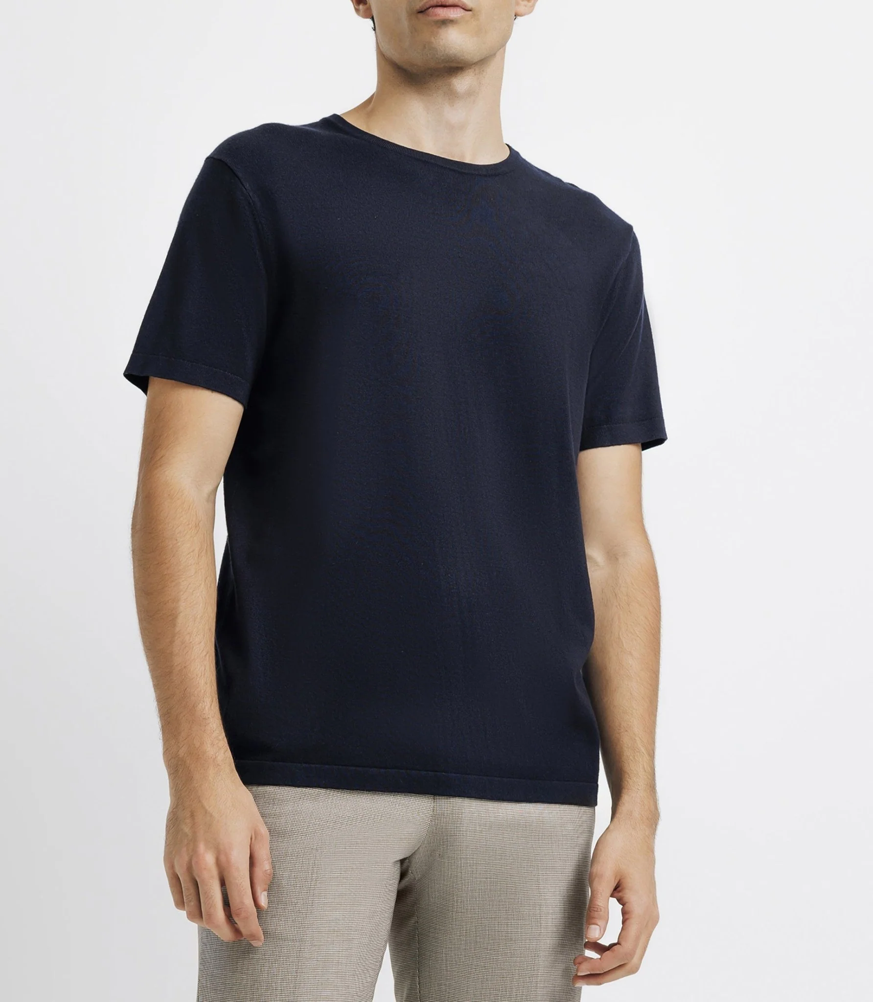 T-shirt uni marine - Image 2