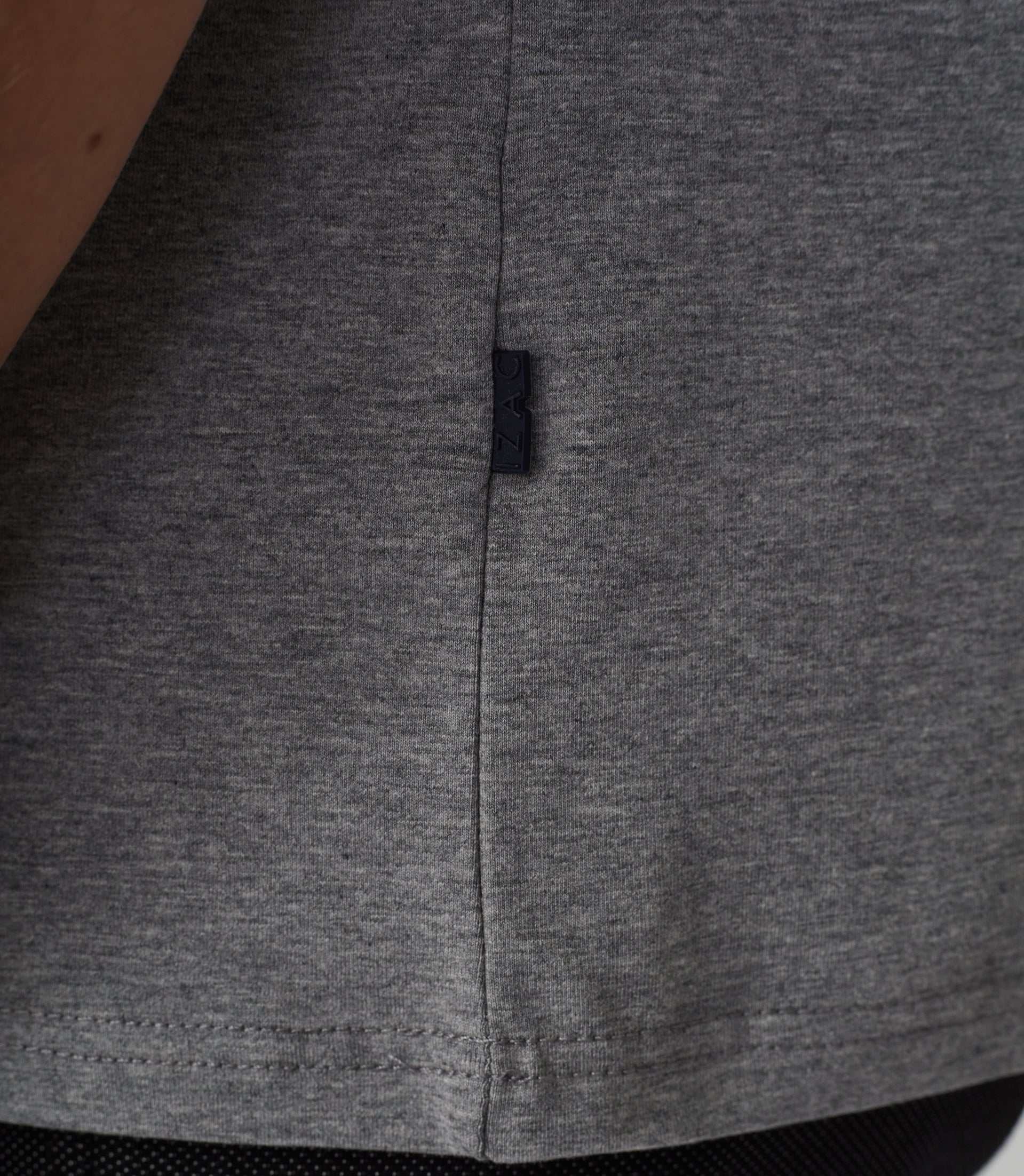 T-shirt col rond avec logo gris chiné "Hamilton" - Image 4