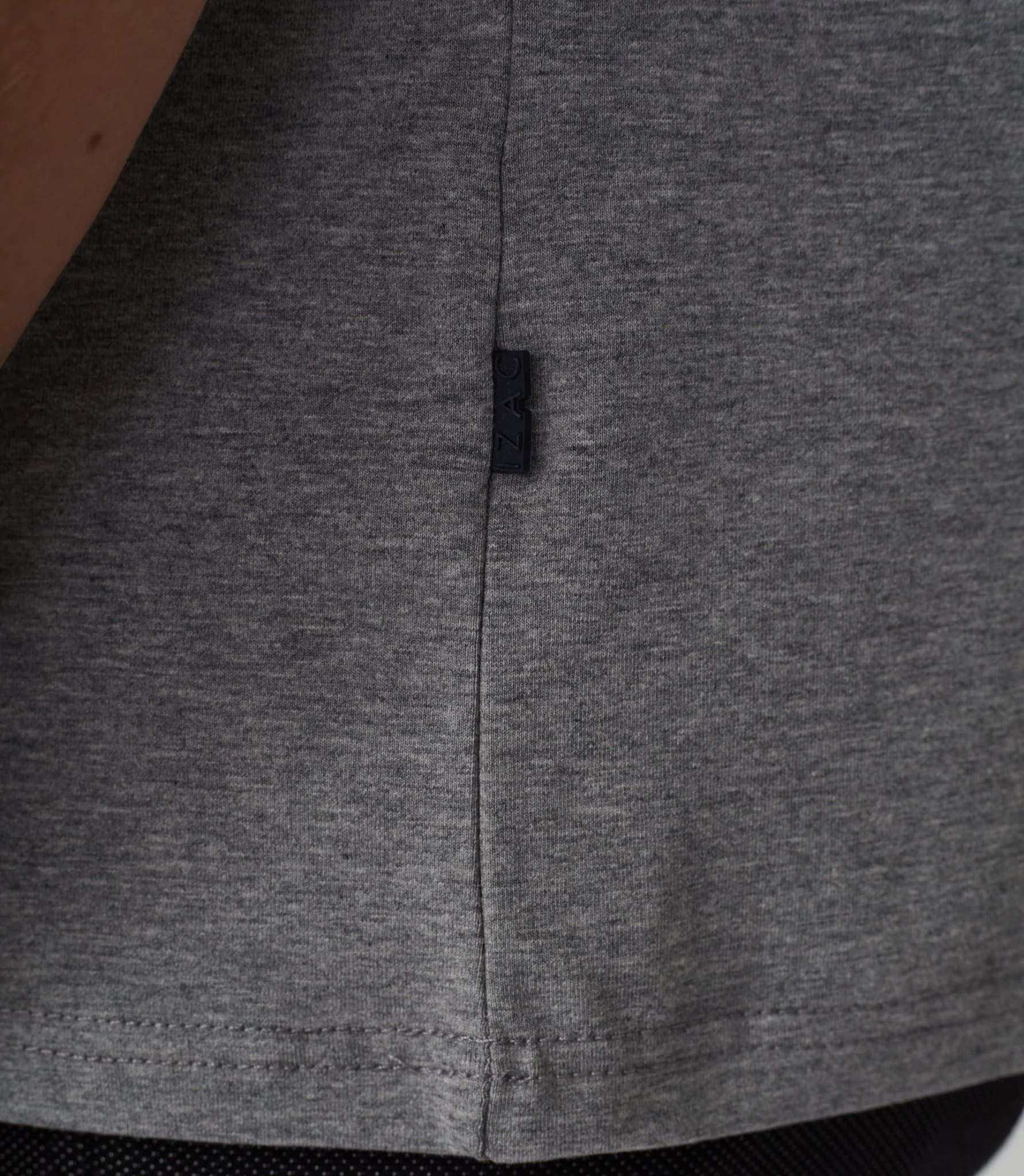 T-shirt col rond avec logo gris chiné "Hamilton" - Image 5