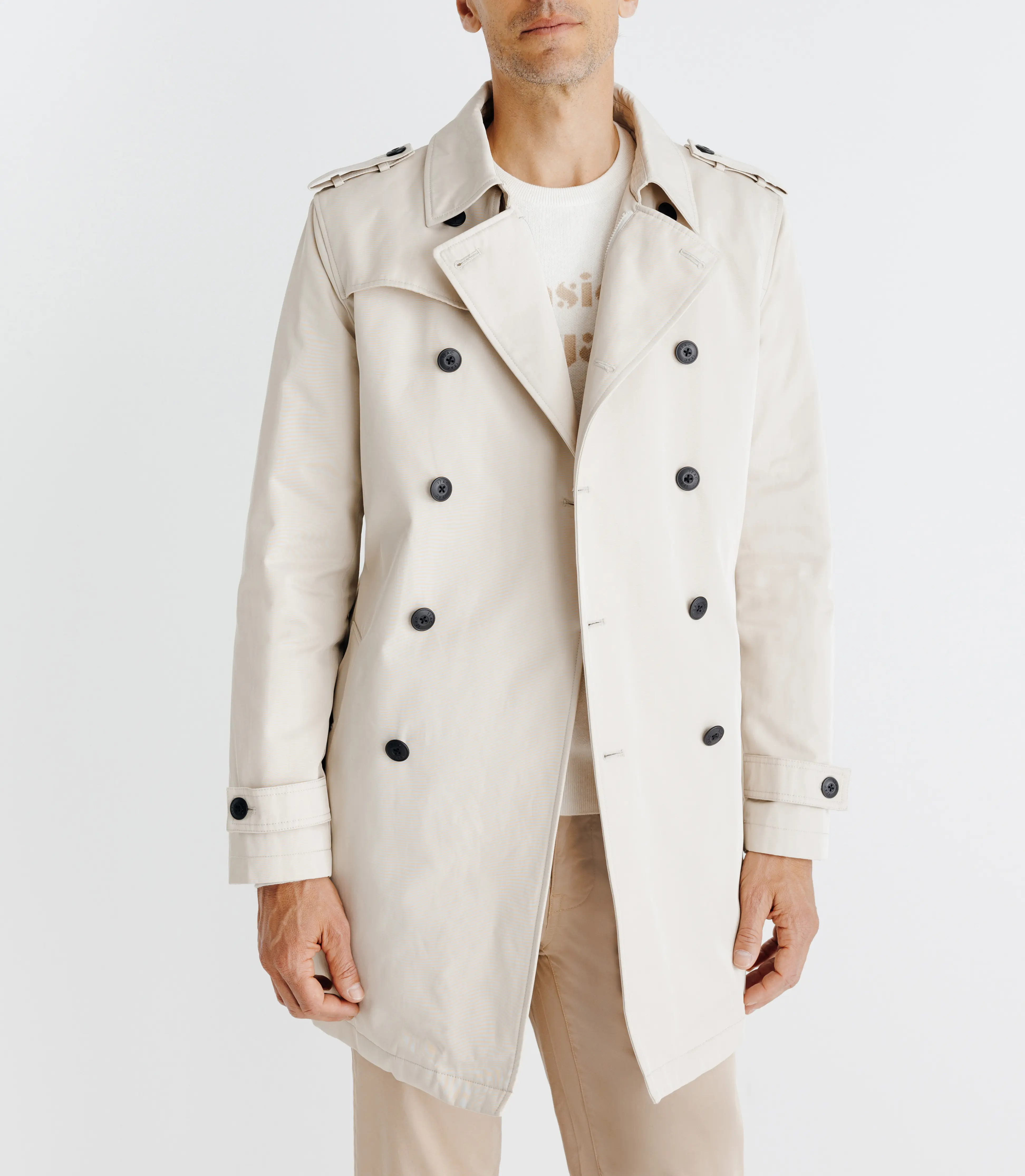 Manteau trench beige - Image 2