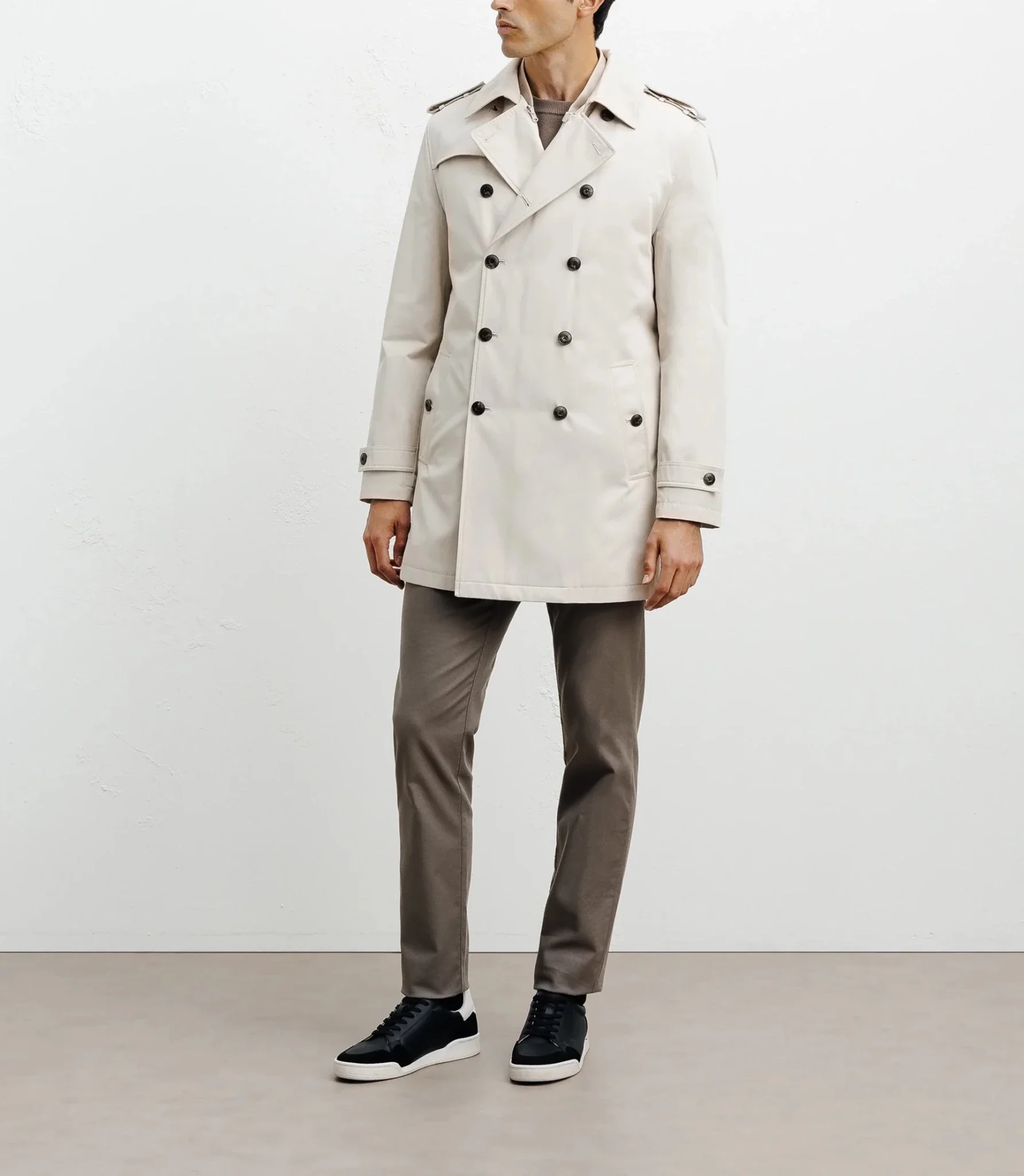 Trench croisé beige - Image 3