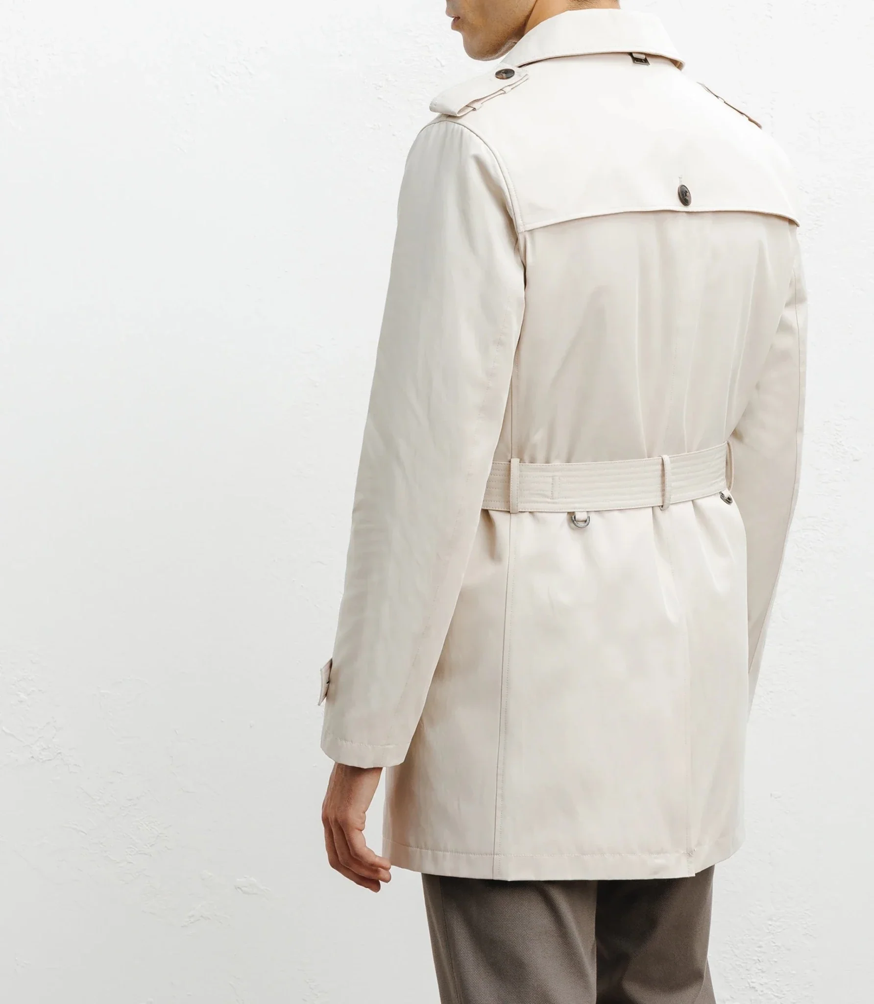Trench croisé beige - Image 4