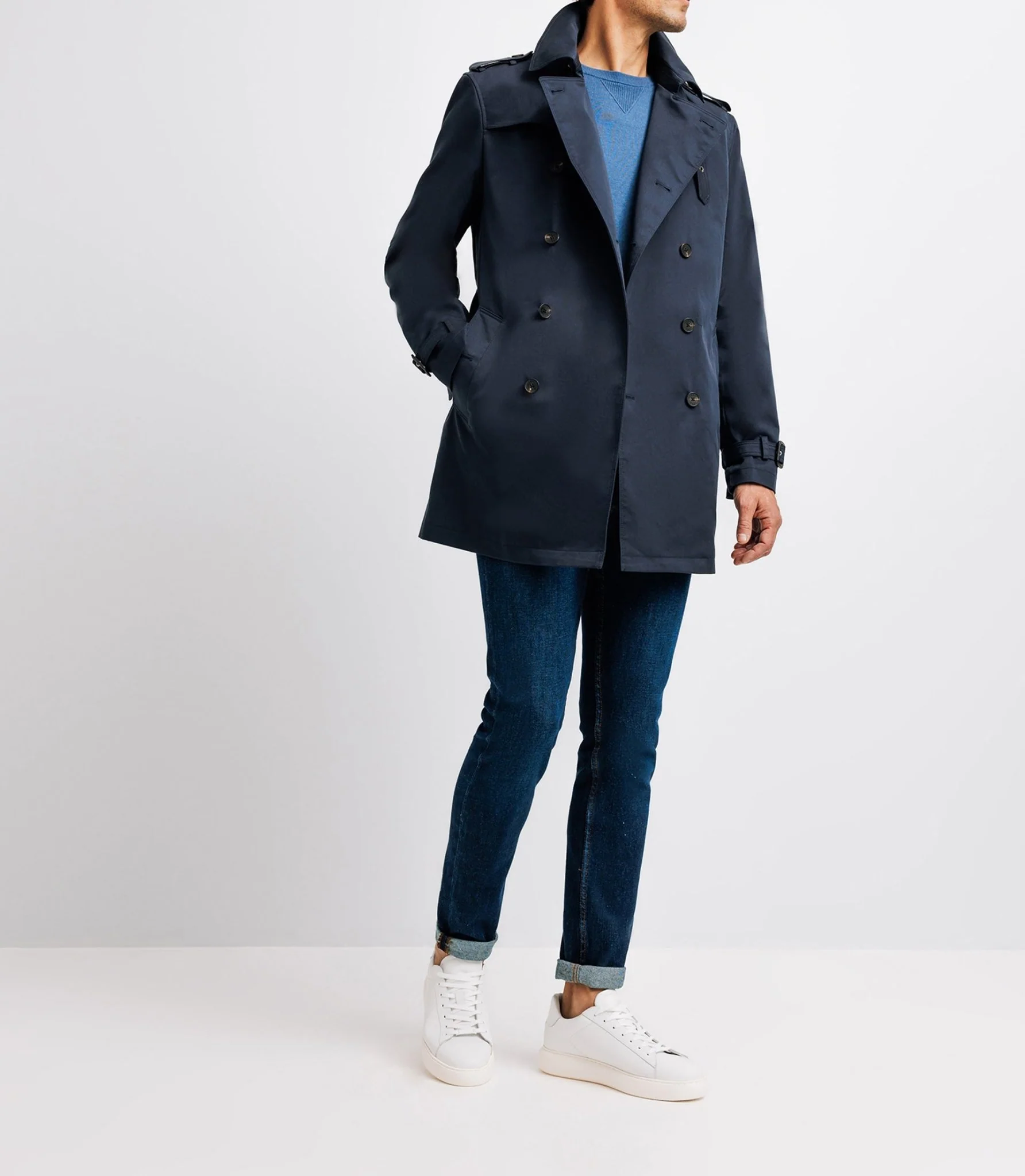 Trench croisé marine - Image 4